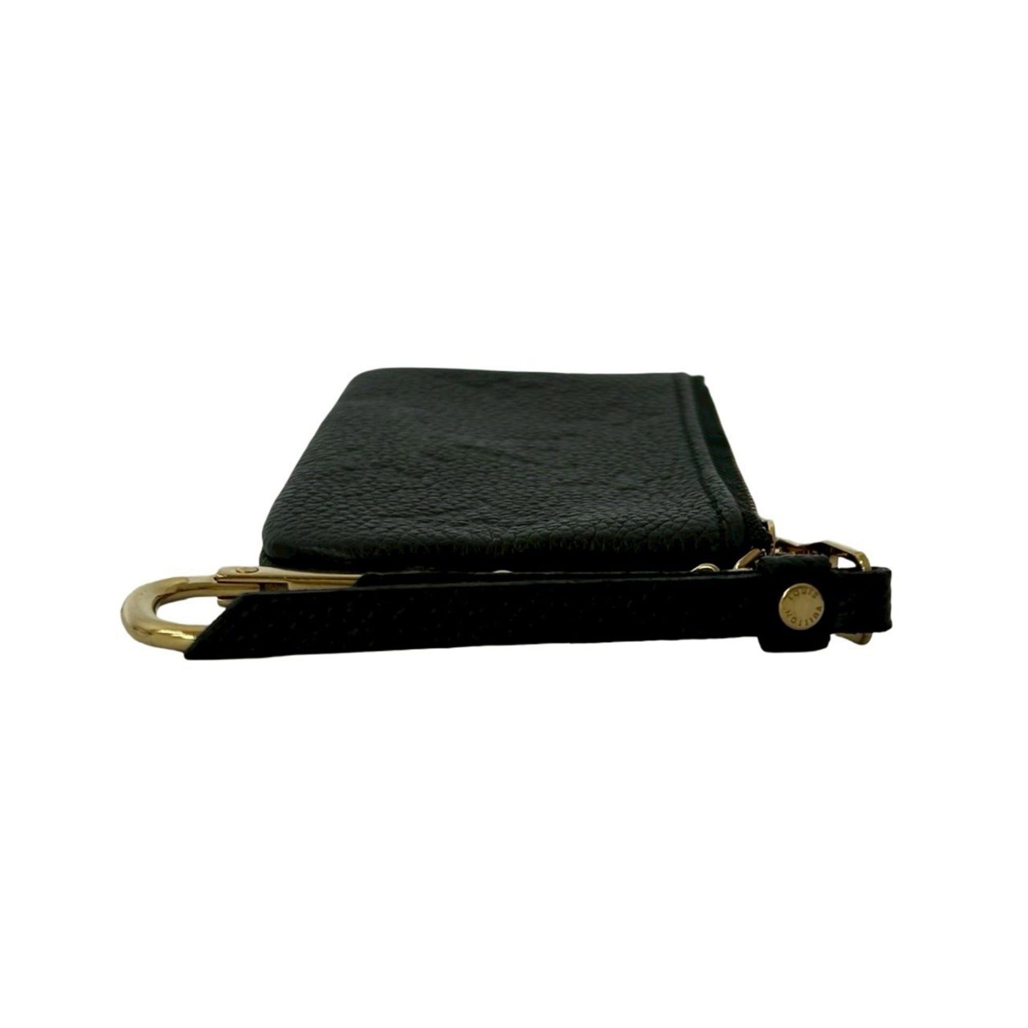 Louis Vuitton LOUIS VUITTON Pochette Clé Monogram Empreinte Leather Coin Case/Key Case, Noir, 2400b Size ONE SIZE - 5 Thumbnail