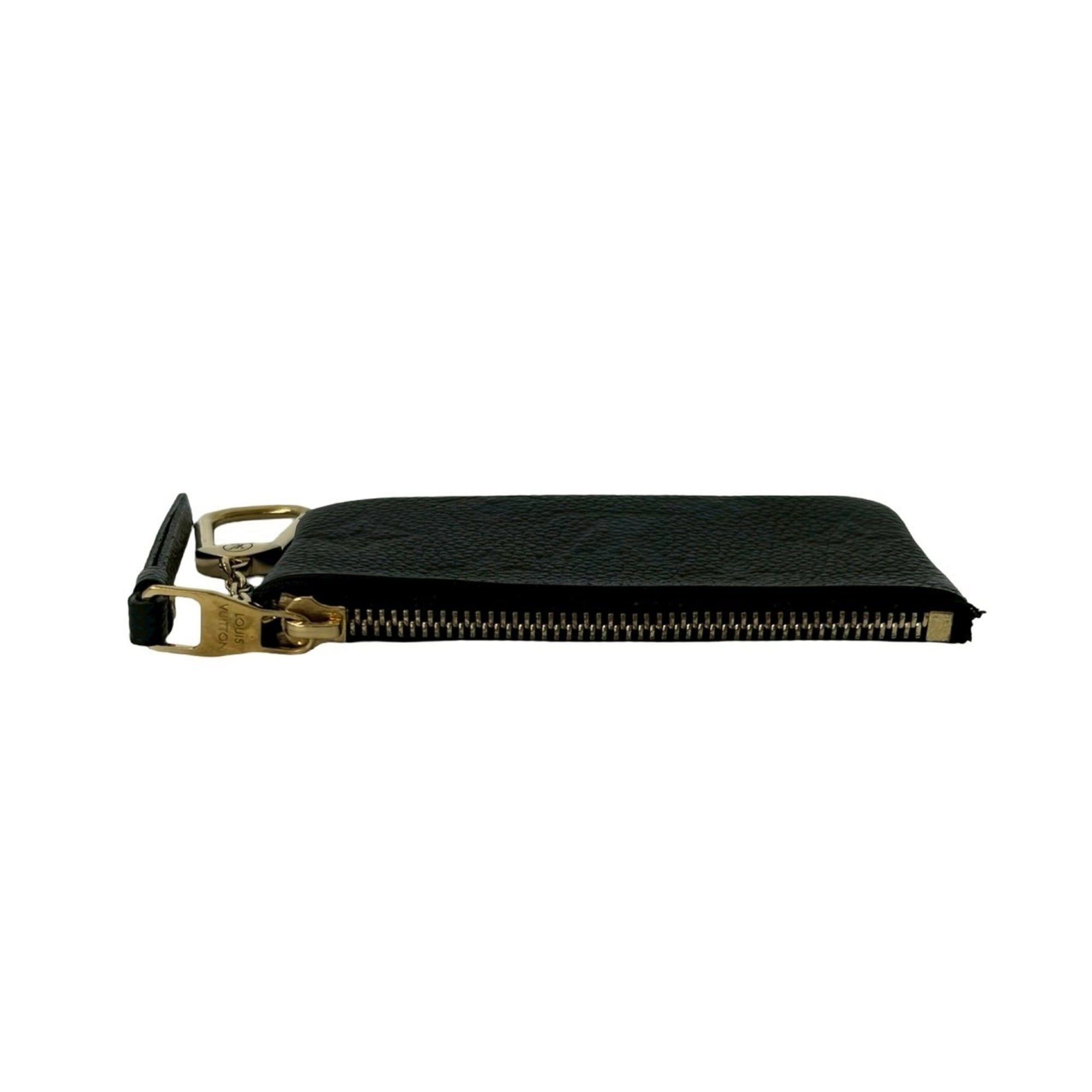 Louis Vuitton LOUIS VUITTON Pochette Clé Monogram Empreinte Leather Coin Case/Key Case, Noir, 2400b Size ONE SIZE - 3 Thumbnail