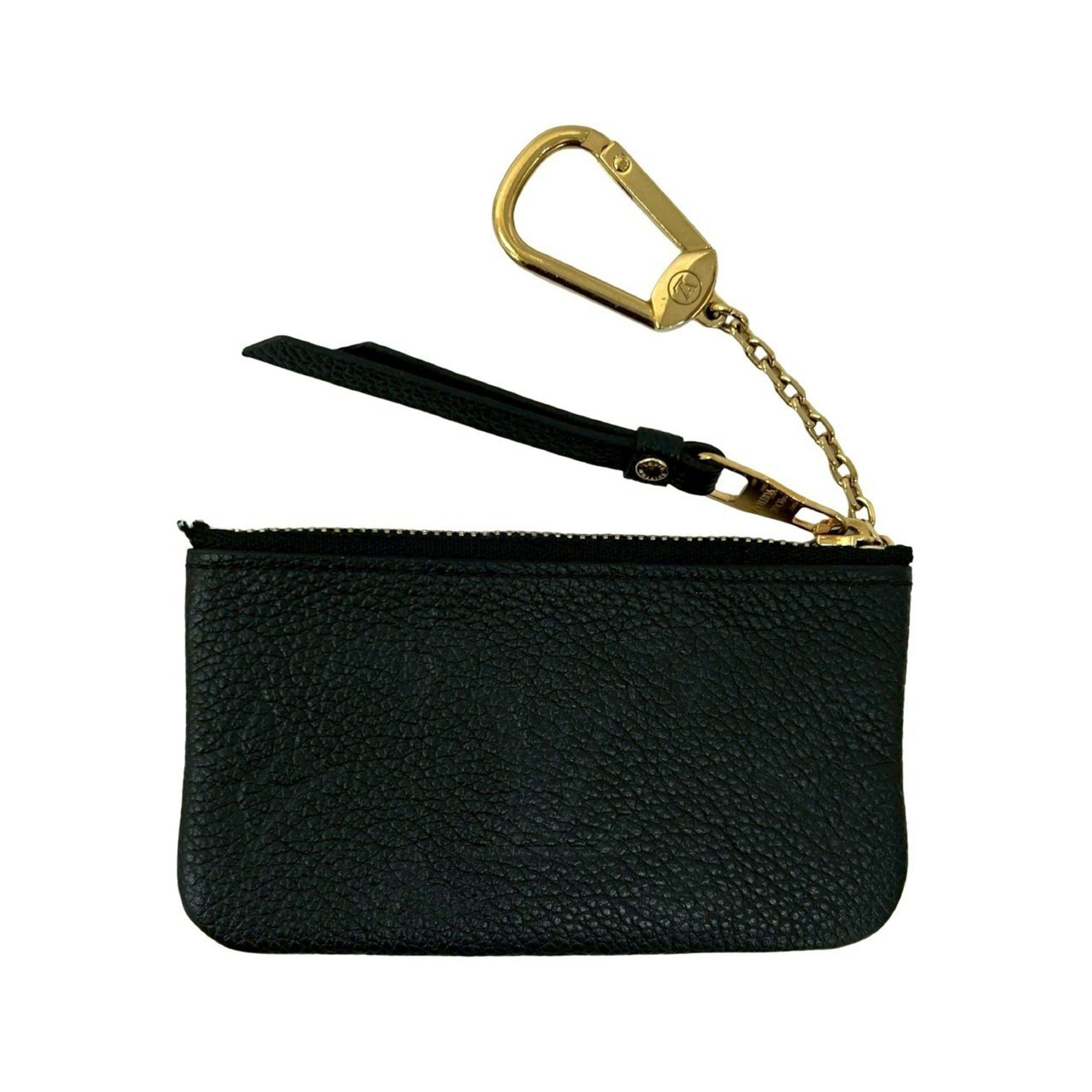 Louis Vuitton LOUIS VUITTON Pochette Clé Monogram Empreinte Leather Coin Case/Key Case, Noir, 2400b Size ONE SIZE - 2 Thumbnail