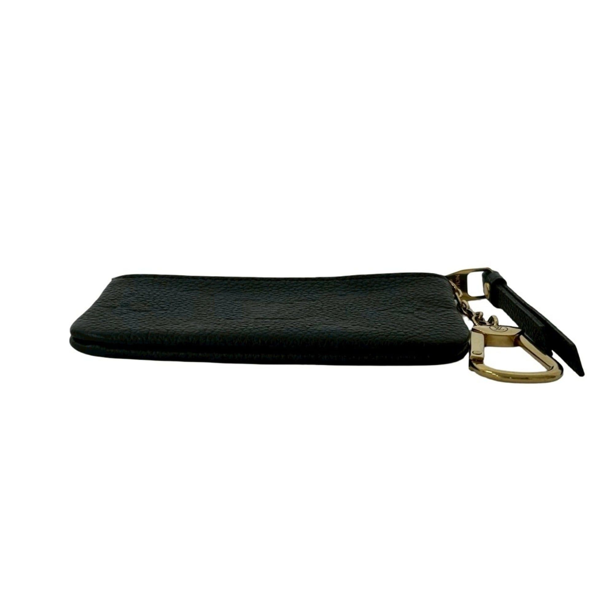 Louis Vuitton LOUIS VUITTON Pochette Clé Monogram Empreinte Leather Coin Case/Key Case, Noir, 2400b Size ONE SIZE - 6 Thumbnail