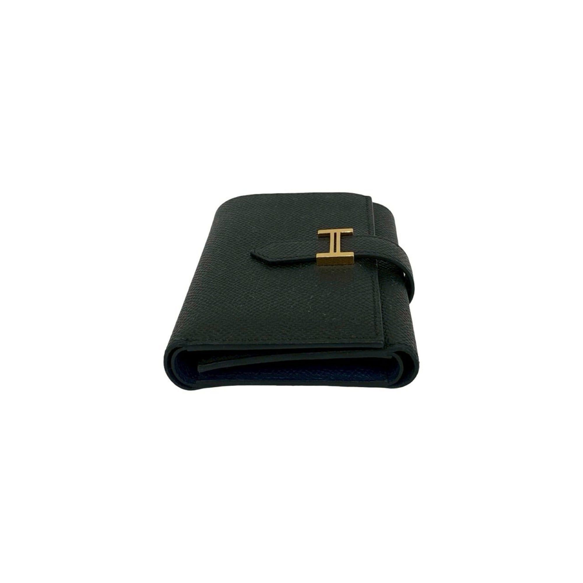 Hermes HERMES Bearn Combination Epsom Leather Tri-fold Wallet Black 45456 W Size ONE SIZE - 5 Thumbnail