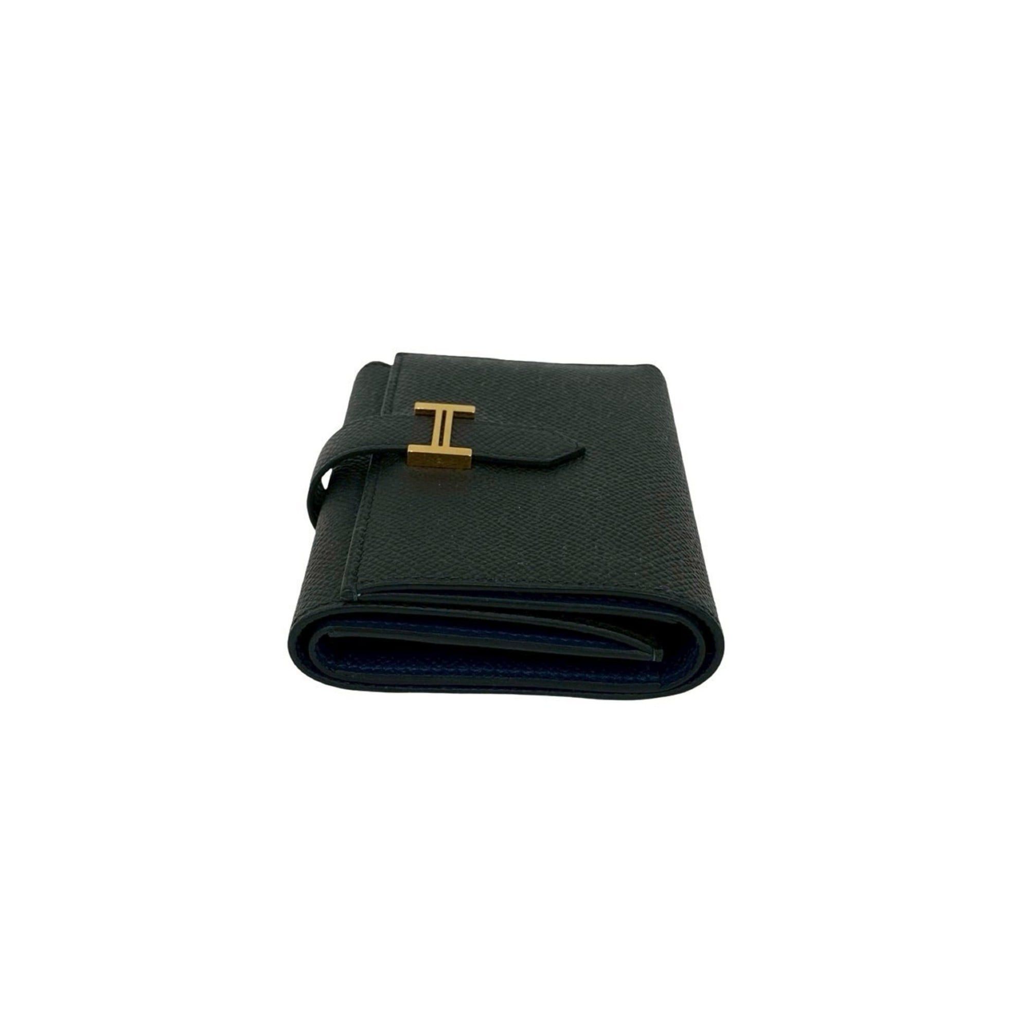 Hermes HERMES Bearn Combination Epsom Leather Tri-fold Wallet Black 45456 W Size ONE SIZE - 4 Thumbnail