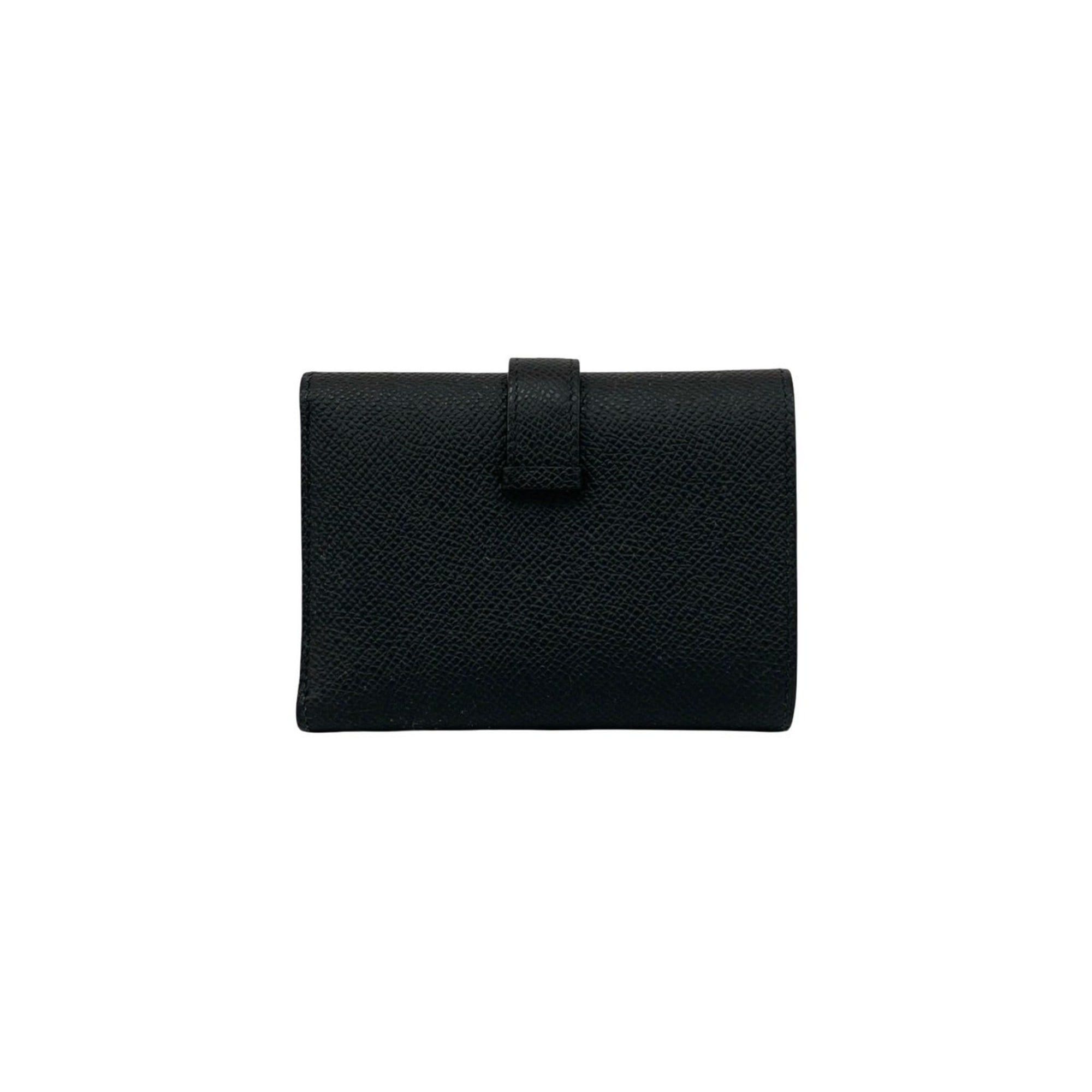 Hermes HERMES Bearn Combination Epsom Leather Tri-fold Wallet Black 45456 W Size ONE SIZE - 2 Thumbnail