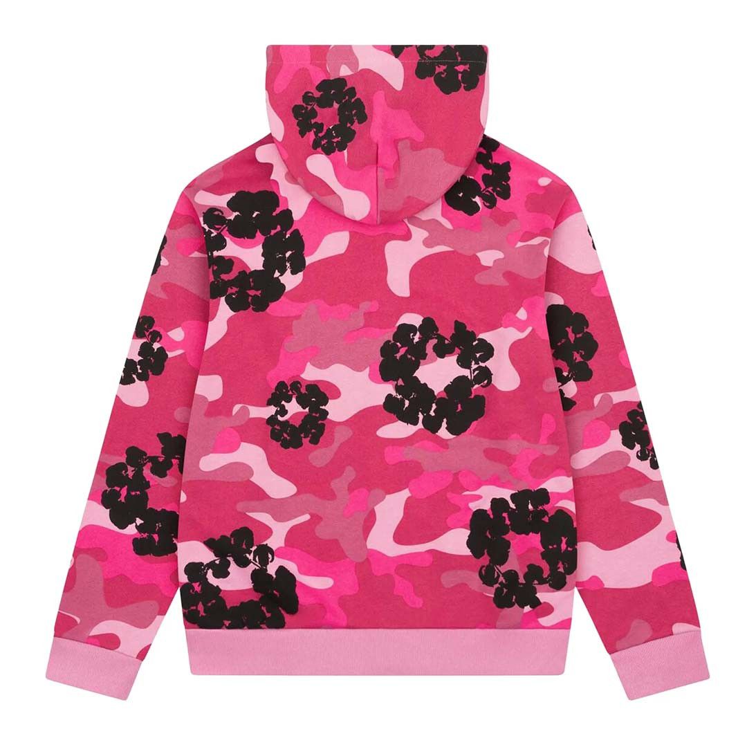 DENIM TEARS Wreath Zip Sweatshirt 'Pink Camo' Size US L / EU 52-54 / 3 - 2 Thumbnail