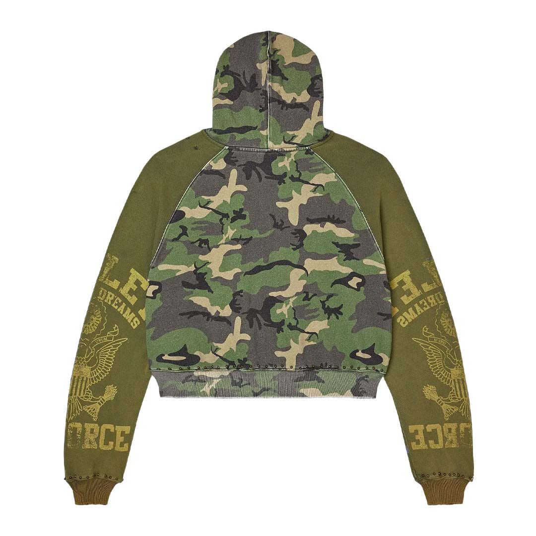 Vale Forever Terrain Zip Up Hoodie 'Green/Yellow' Size US M / EU 48-50 / 2 - 2 Thumbnail