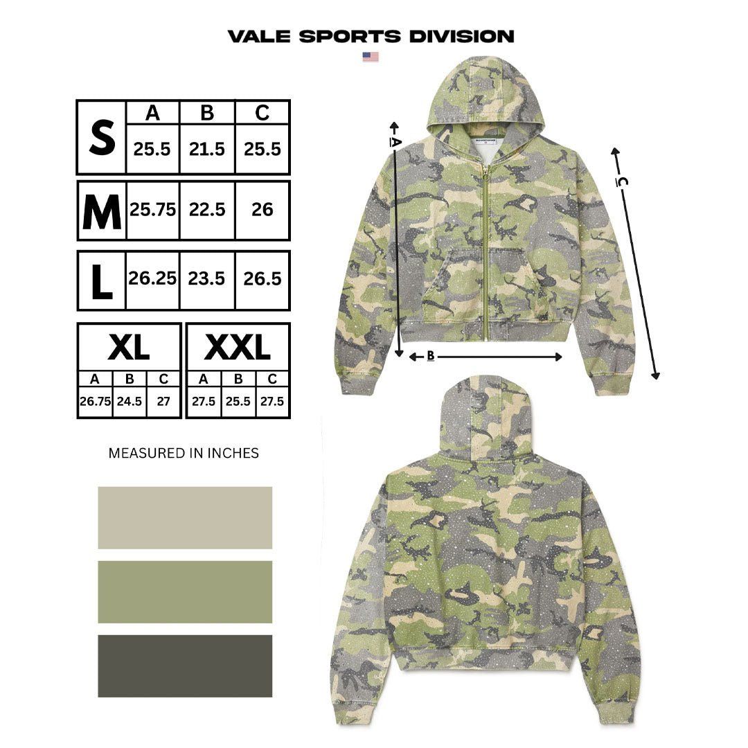 Vale Forever Crystal Camo Zip Up Work Jacket Size US L / EU 52-54 / 3 - 3 Thumbnail