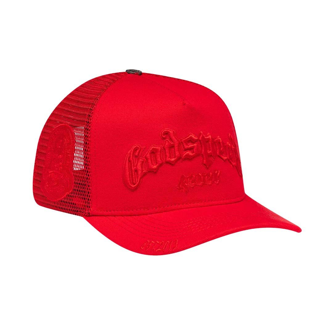 Godspeed Trucker Hat Double Red Size ONE SIZE - 2 Thumbnail