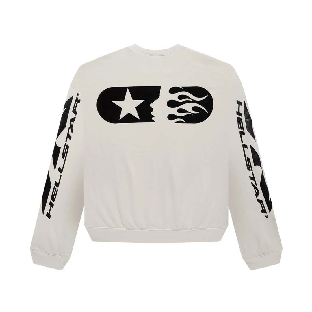 HELLSTAR Sports Crewneck 'White' Size US XXL / EU 58 / 5 - 2 Thumbnail