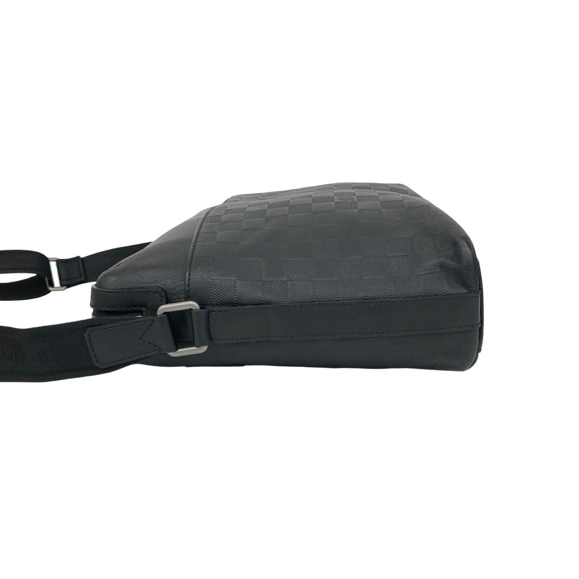 Louis Vuitton LOUIS VUITTON Calypso MM Damier Infini Leather Shoulder Bag/Pochette Black 47796 Size ONE SIZE - 5 Thumbnail