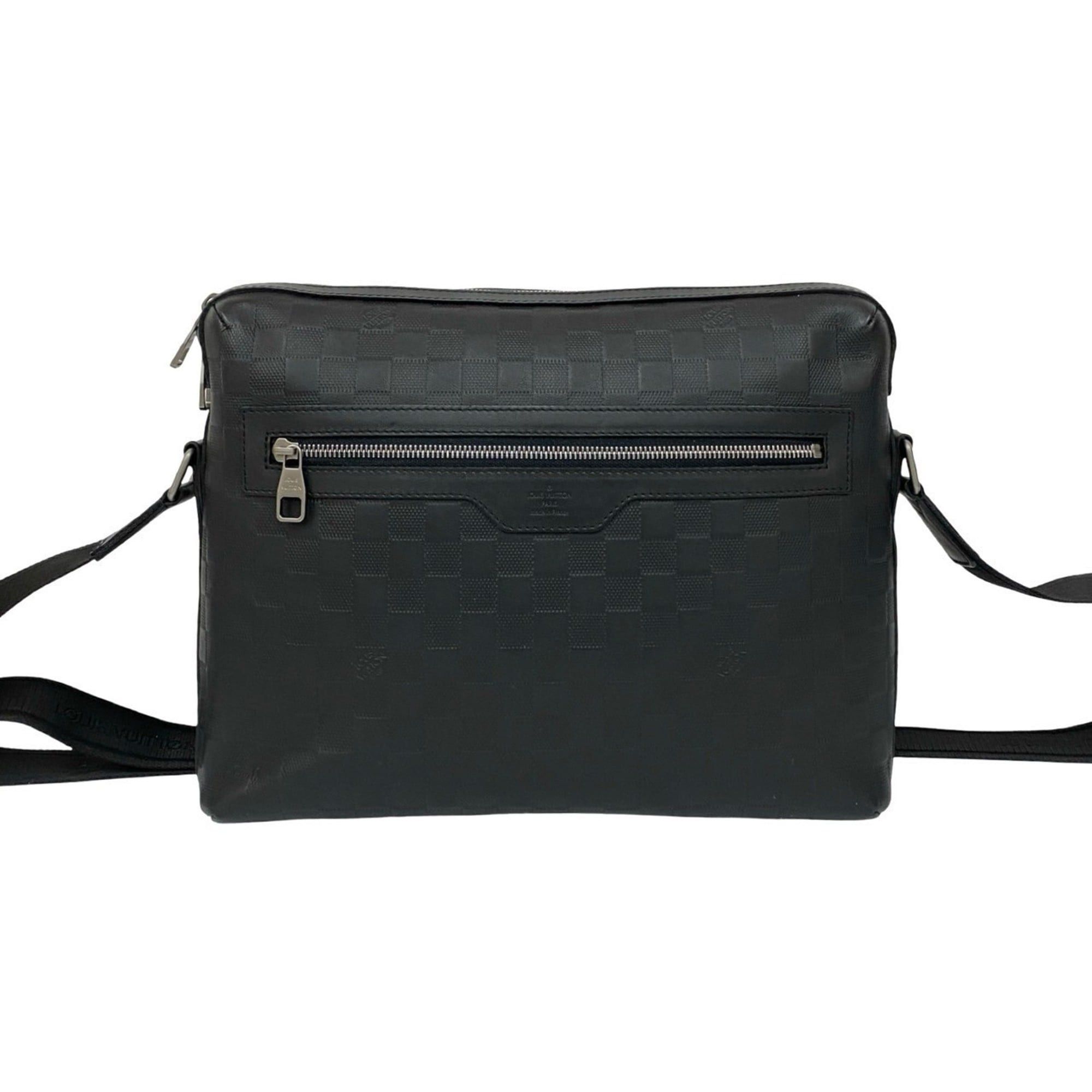 Louis Vuitton LOUIS VUITTON Calypso MM Damier Infini Leather Shoulder Bag/Pochette Black 47796 Size ONE SIZE - 3 Thumbnail