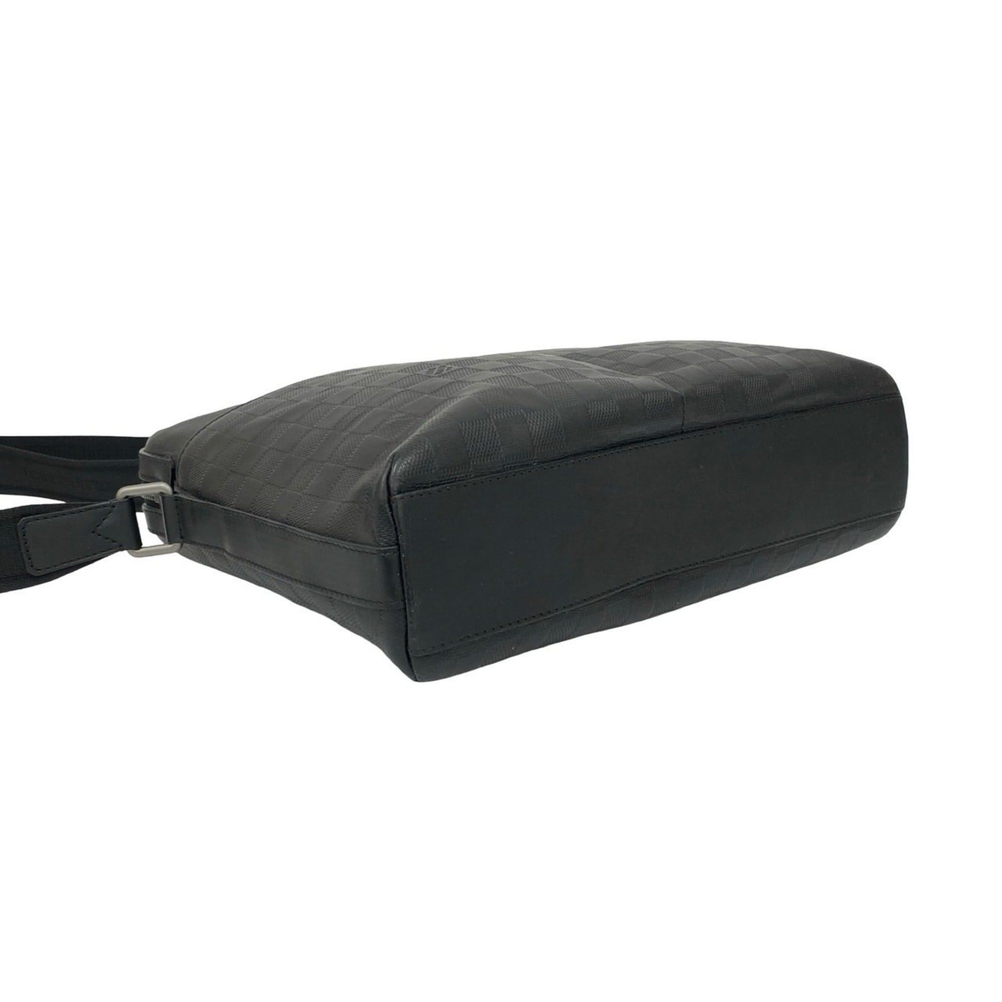 Louis Vuitton LOUIS VUITTON Calypso MM Damier Infini Leather Shoulder Bag/Pochette Black 47796 Size ONE SIZE - 7 Thumbnail