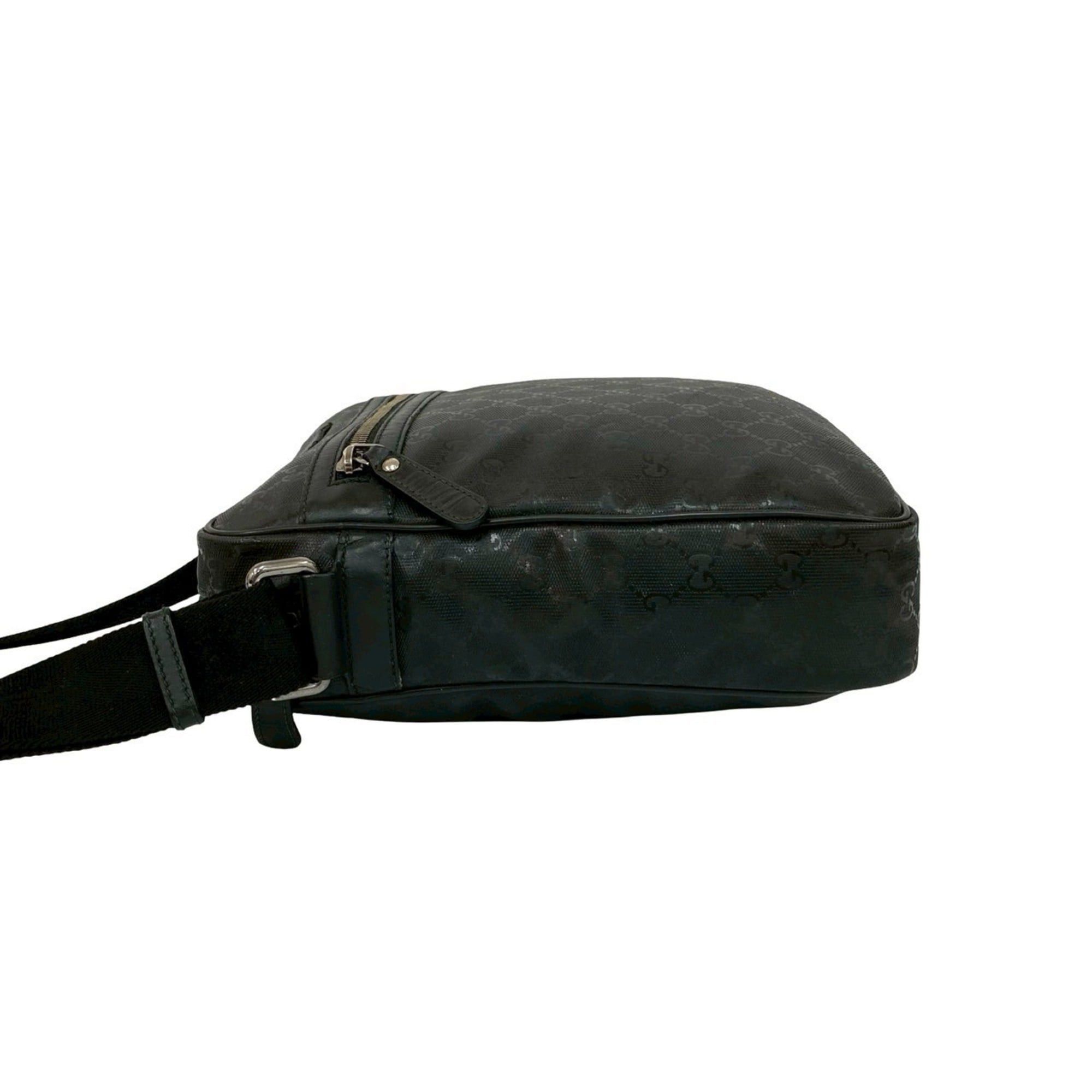 Gucci GUCCI GG Logo Imprime Leather Shoulder Bag/Messenger Bag/Pochette/Sacoche Black 26229 Size ONE SIZE - 5 Thumbnail