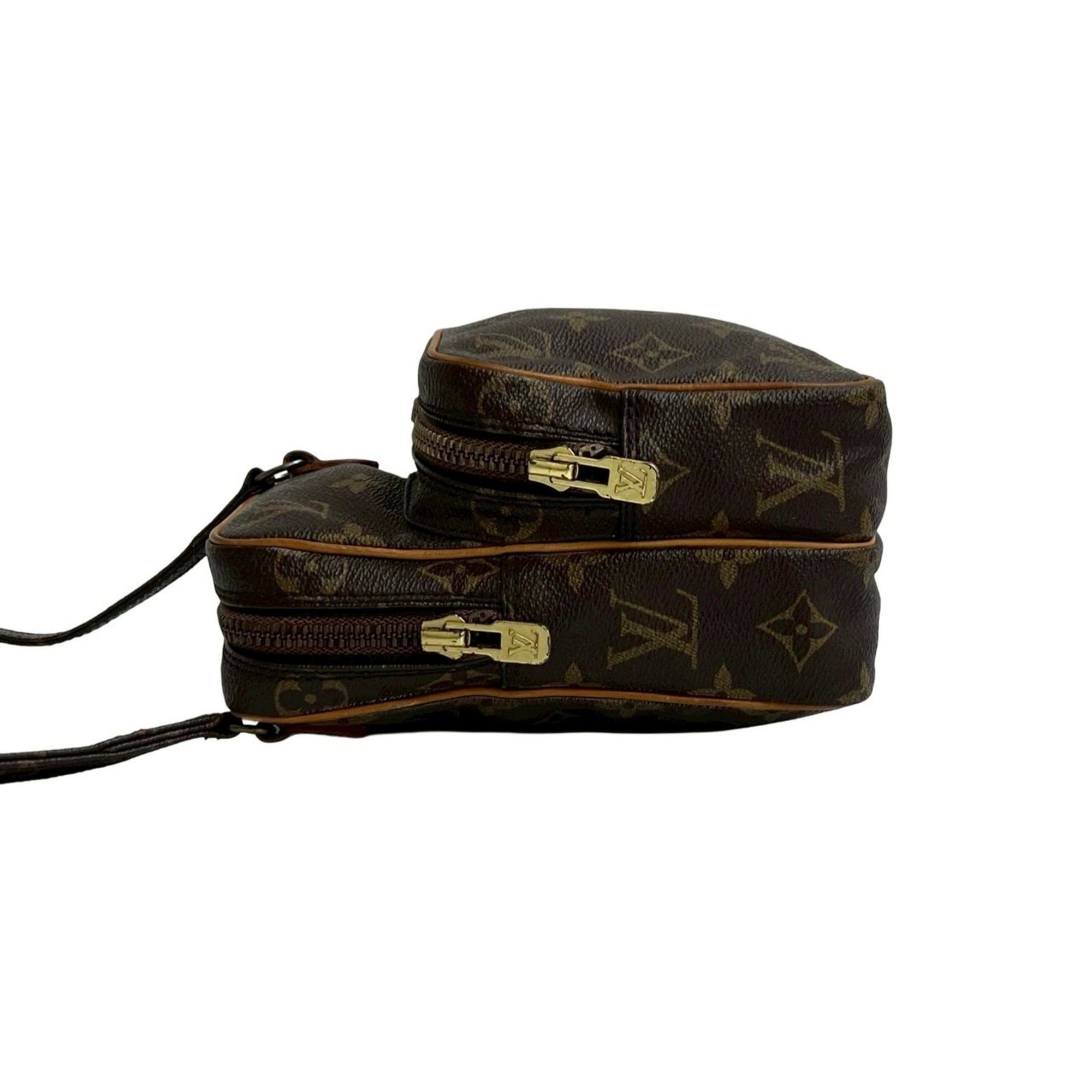 Louis Vuitton LOUIS VUITTON Amazon Monogram Leather Shoulder Bag/Pochette Brown ph2-9 Size ONE SIZE - 5 Thumbnail