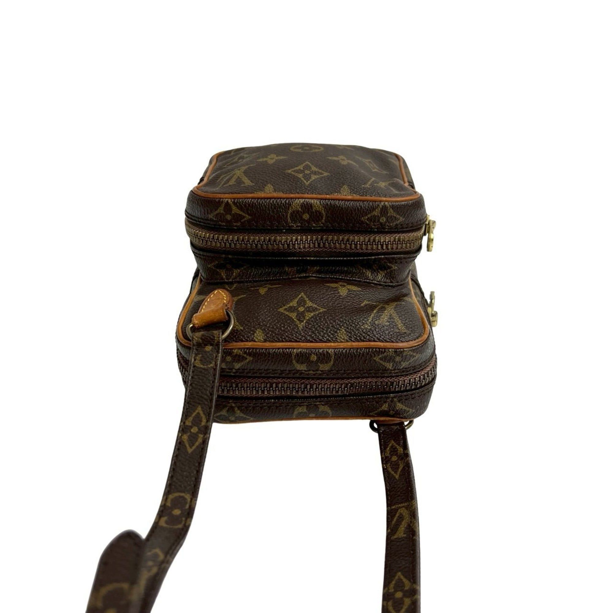 Louis Vuitton LOUIS VUITTON Amazon Monogram Leather Shoulder Bag/Pochette Brown ph2-9 Size ONE SIZE - 4 Thumbnail