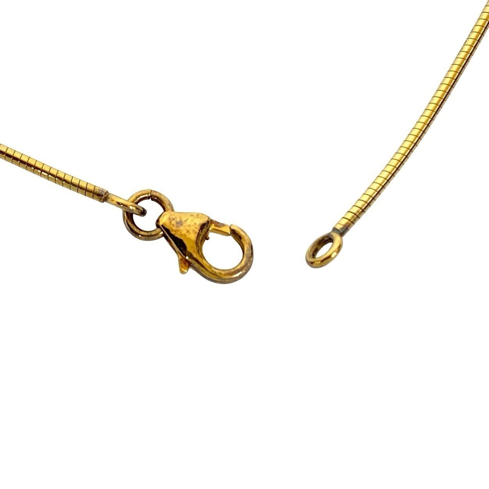 Hermes HERMES Pop H Motif Necklace GP Pendant Choker Gold Black 15361 Size ONE SIZE - 3 Thumbnail