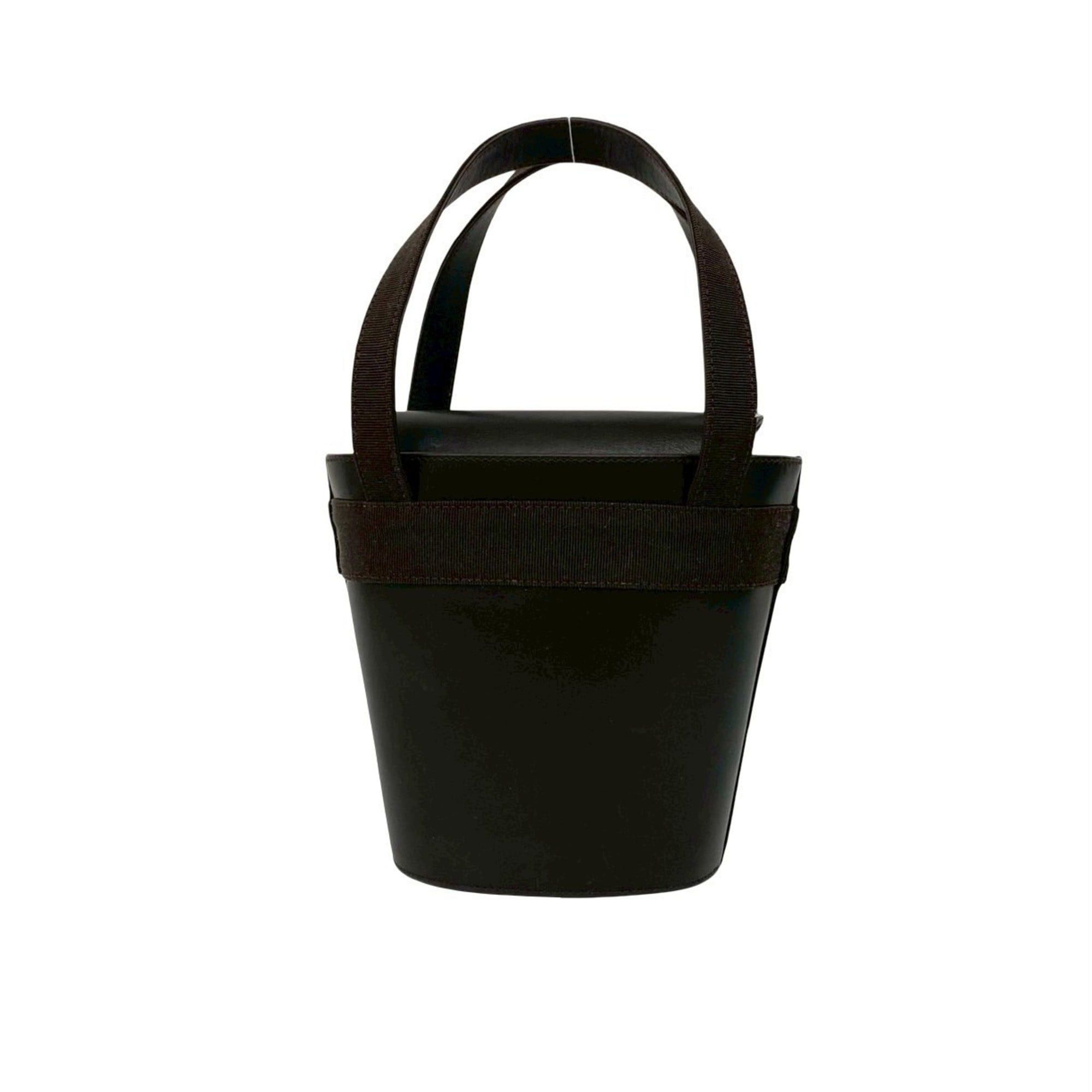 Salvatore Ferragamo Salvatore Ferragamo Vara Ribbon Leather Handbag/Mini Tote Bag, Brown, 33883 Size ONE SIZE - 3 Thumbnail