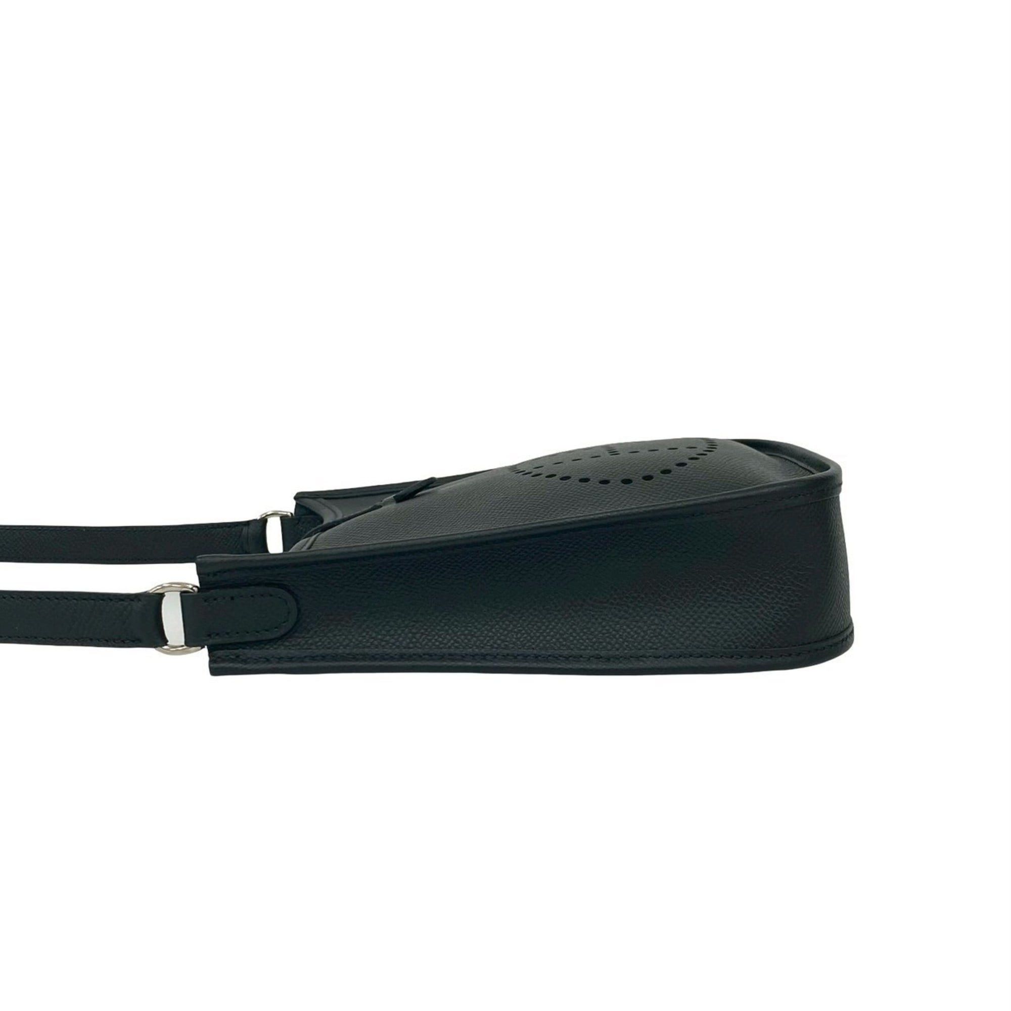 Hermes HERMES Evelyn TPM Epsom Leather Mini Shoulder Bag Pochette Noir 34250 □N Size ONE SIZE - 5 Thumbnail