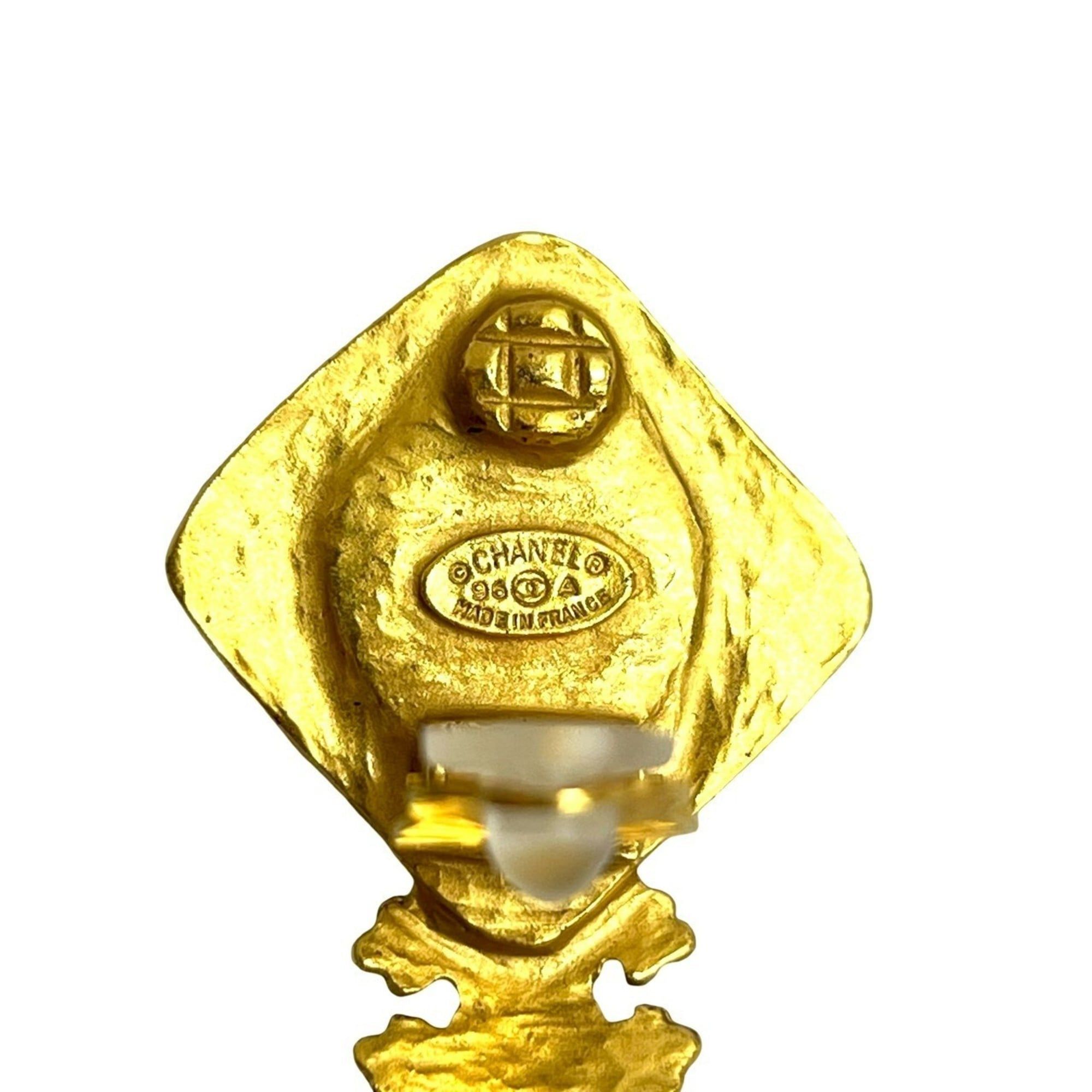 Chanel CHANEL Coco Mark GP Earrings and Ear Cuffs, Gold Brown, 10740 Size ONE SIZE - 2 Thumbnail