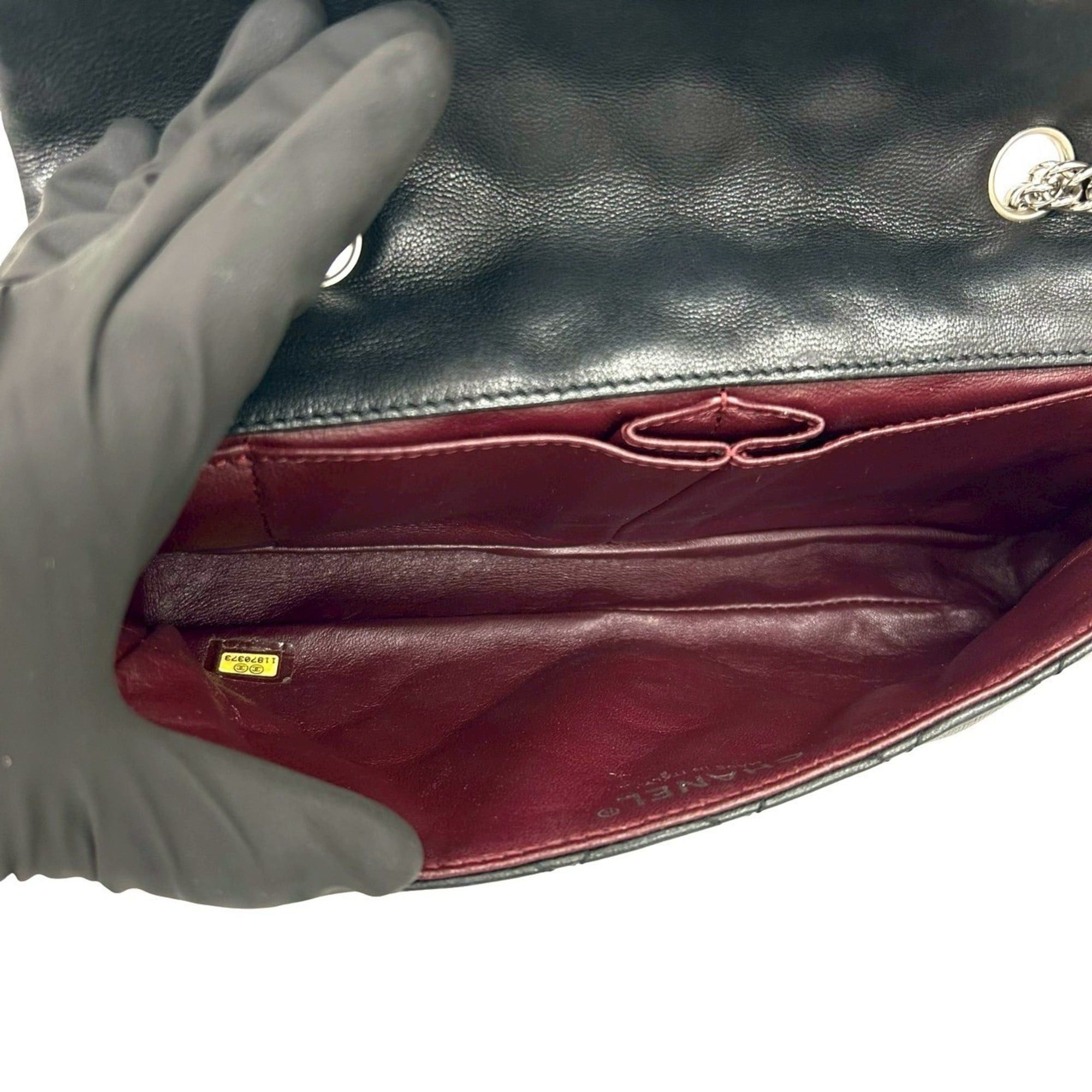 Chanel CHANEL Matelasse Coco Mark Lambskin Chain Shoulder Bag, Black, 34255 Size ONE SIZE - 9 Thumbnail