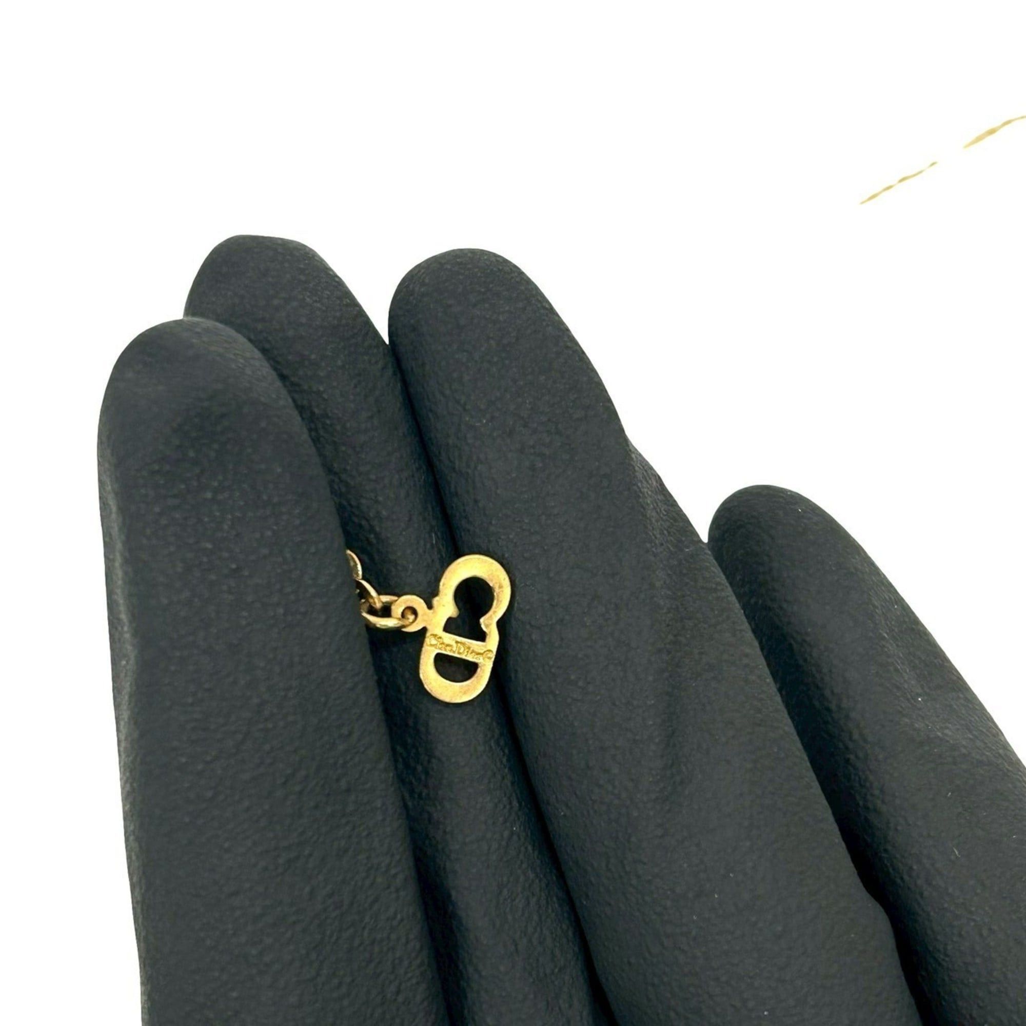Dior Christian Dior Logo Motif GP Chain Necklace Pendant Gold 93021 Size ONE SIZE - 2 Thumbnail