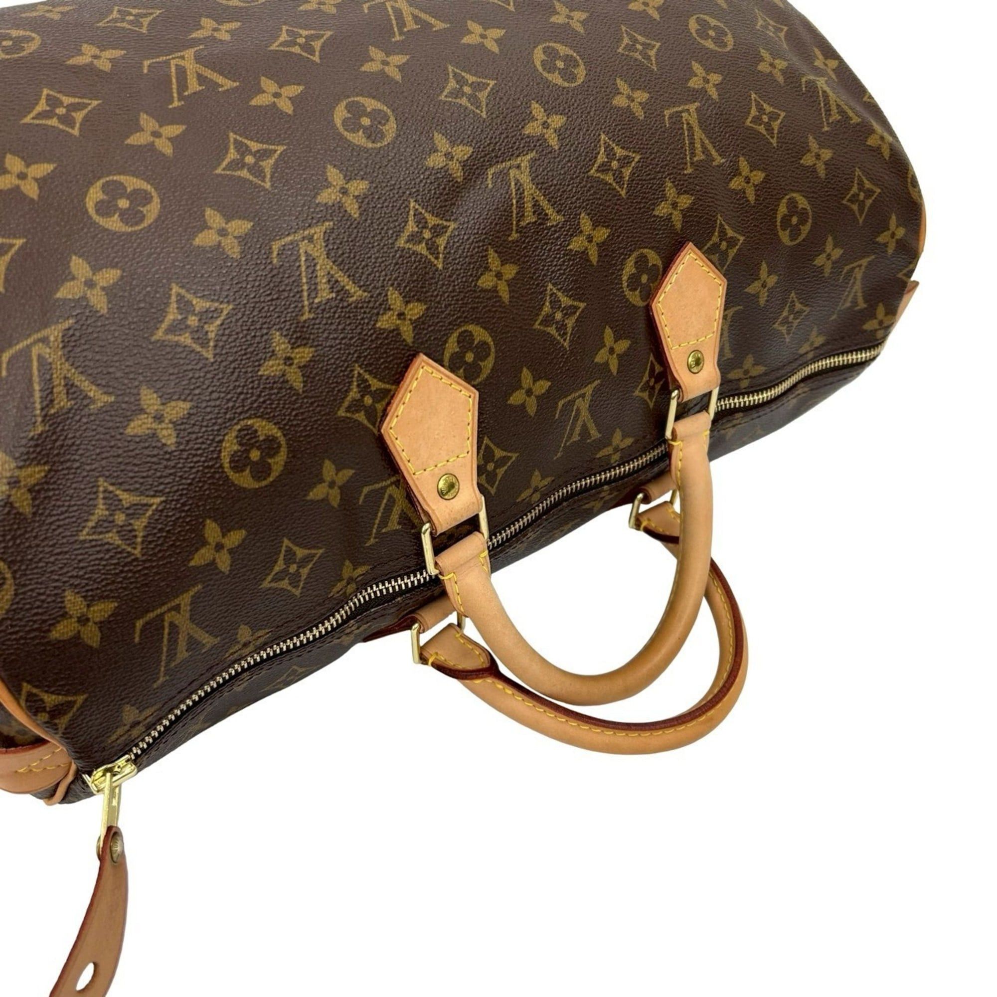 Louis Vuitton LOUIS VUITTON Speedy 40 Monogram Leather Boston Bag/Travel Bag, Brown, 34713 Size ONE SIZE - 4 Thumbnail