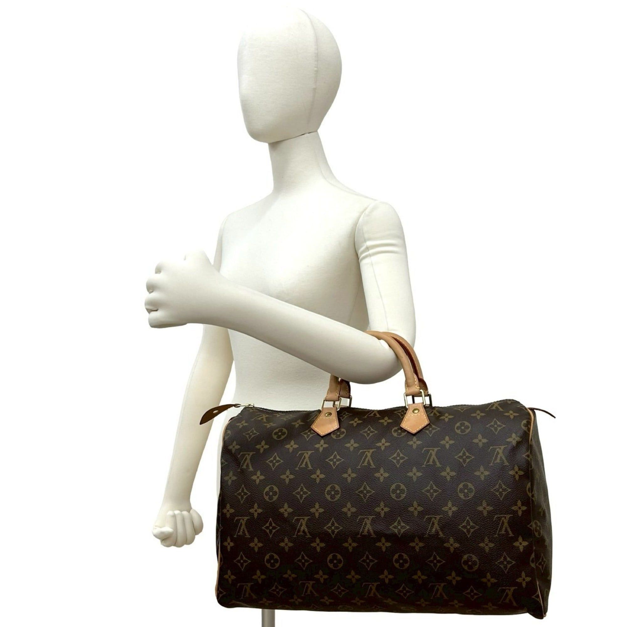 Louis Vuitton LOUIS VUITTON Speedy 40 Monogram Leather Boston Bag/Travel Bag, Brown, 34713 Size ONE SIZE - 2 Thumbnail