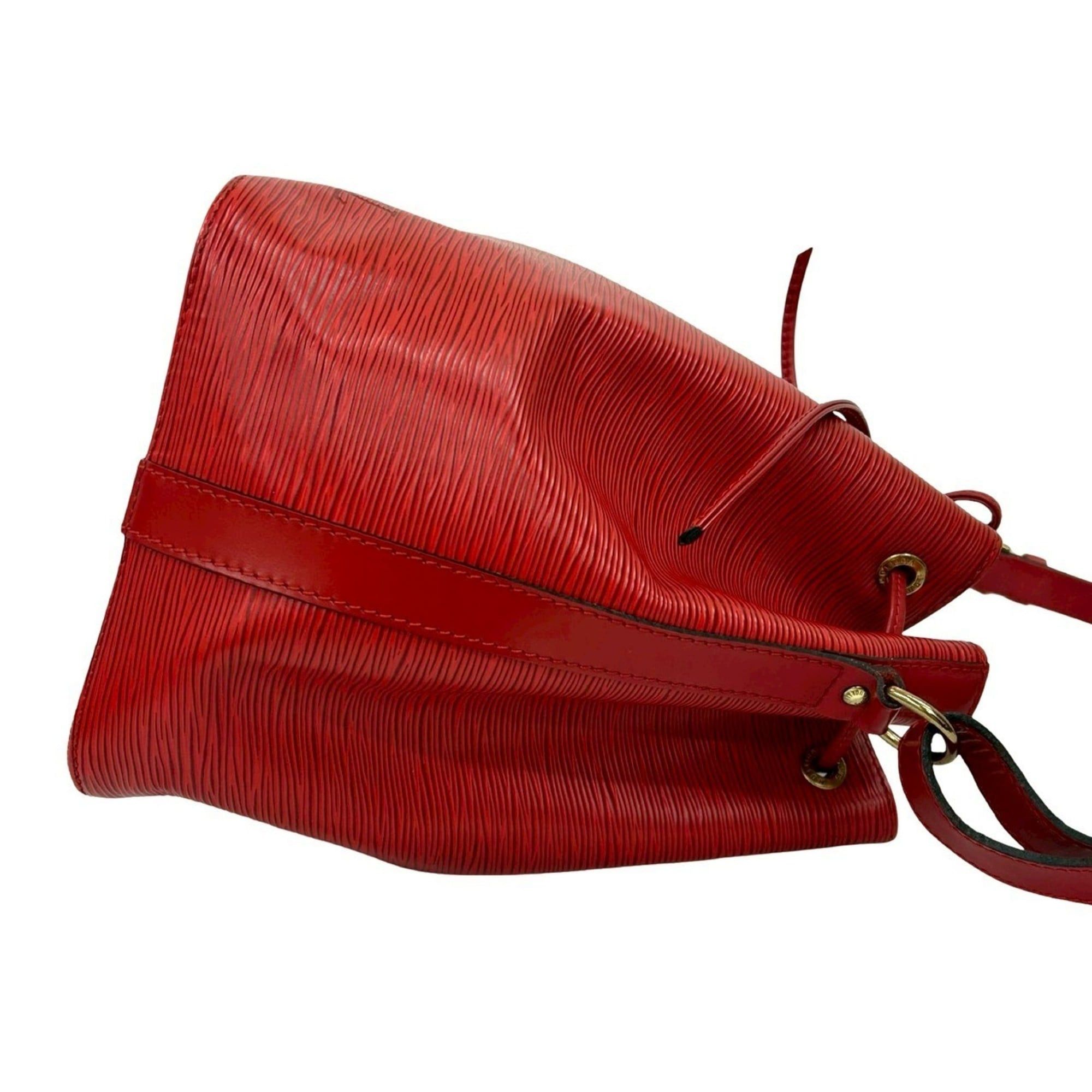 Louis Vuitton LOUIS VUITTON Petit Noe Epi Leather Drawstring Semi Shoulder Bag, Castilian Red, 438-7 Size ONE SIZE - 6 Thumbnail