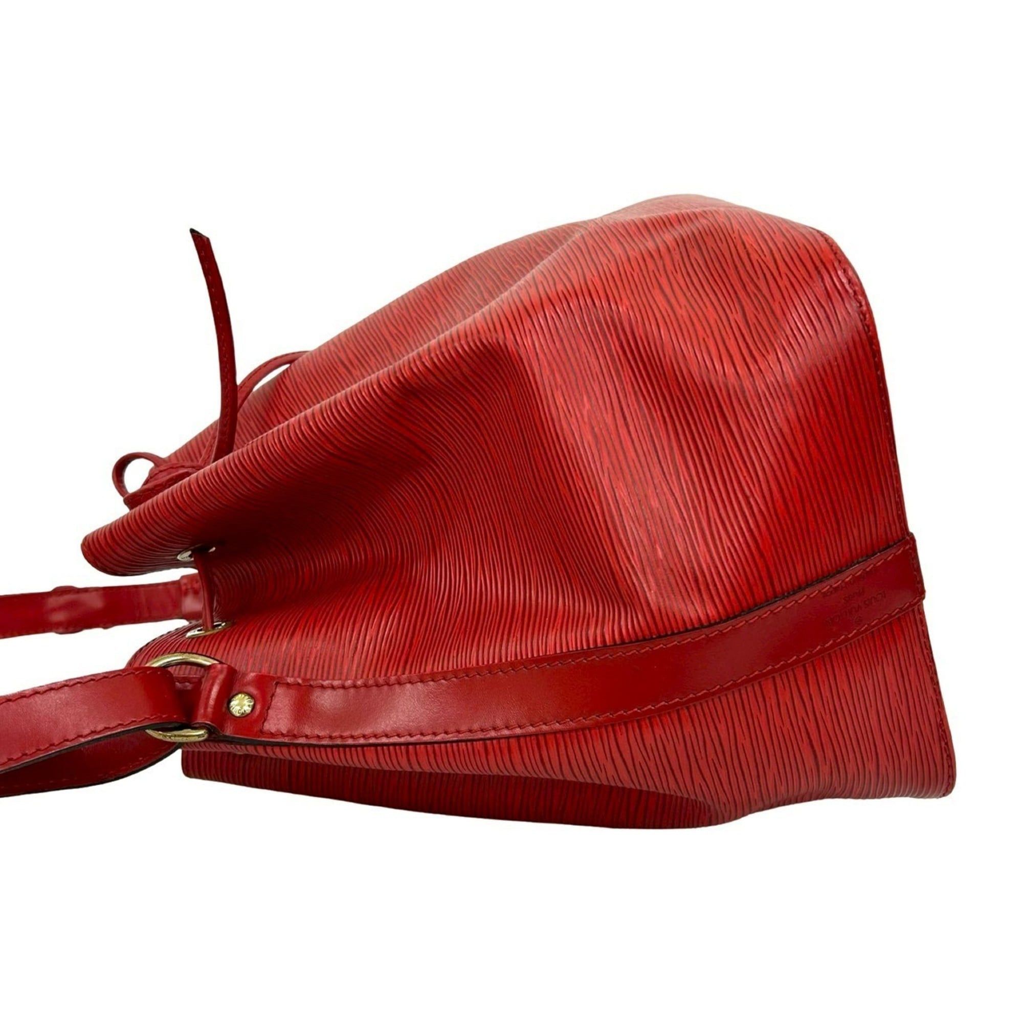 Louis Vuitton LOUIS VUITTON Petit Noe Epi Leather Drawstring Semi Shoulder Bag, Castilian Red, 438-7 Size ONE SIZE - 5 Thumbnail
