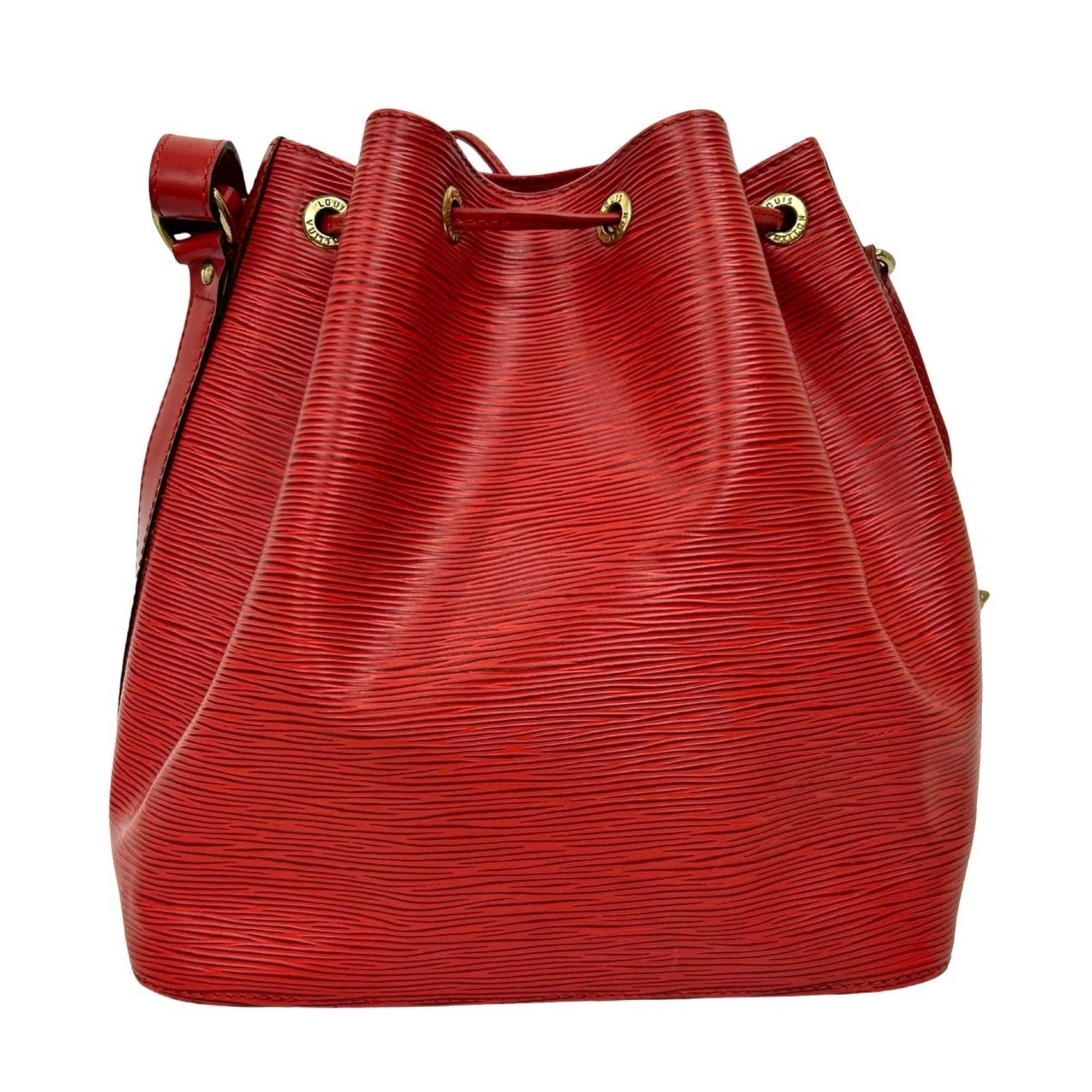 Louis Vuitton LOUIS VUITTON Petit Noe Epi Leather Drawstring Semi Shoulder Bag, Castilian Red, 438-7 Size ONE SIZE - 3 Thumbnail