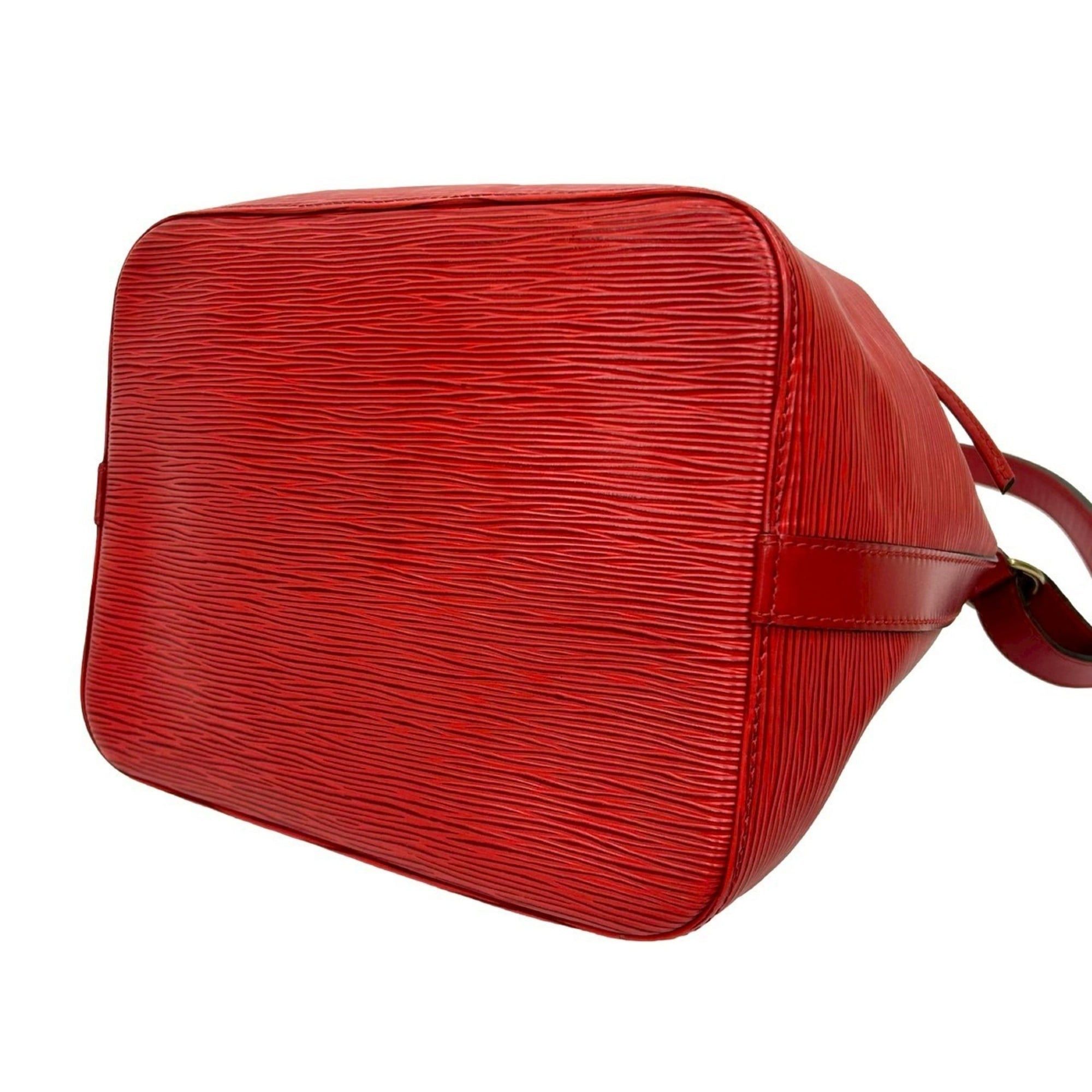 Louis Vuitton LOUIS VUITTON Petit Noe Epi Leather Drawstring Semi Shoulder Bag, Castilian Red, 438-7 Size ONE SIZE - 8 Thumbnail