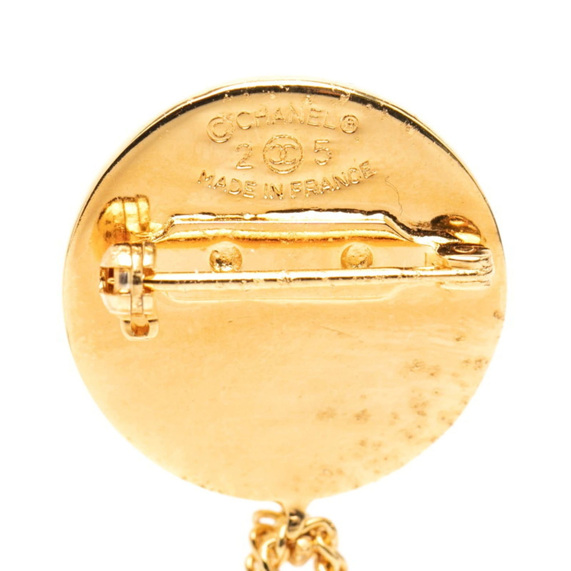 Chanel Vintage Chanel Coco Mark Matelasse Bag Motif Brooch, Gold Plated, Women's, CHANEL Size ONE SIZE - 3 Thumbnail
