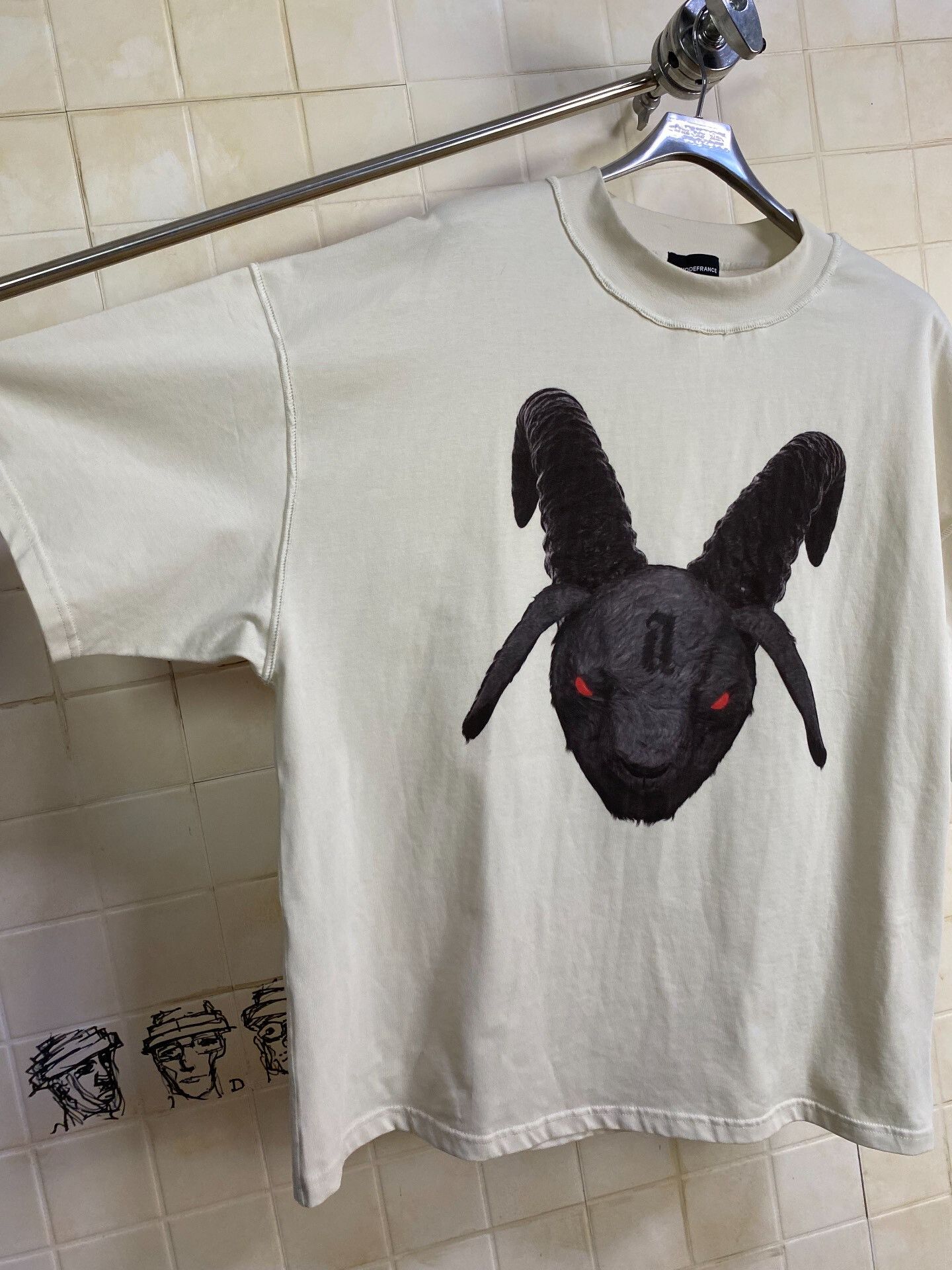 Arno De France Arnodefrance Goat Head Graphic Tee Size US M / EU 48-50 / 2 - 7 Thumbnail