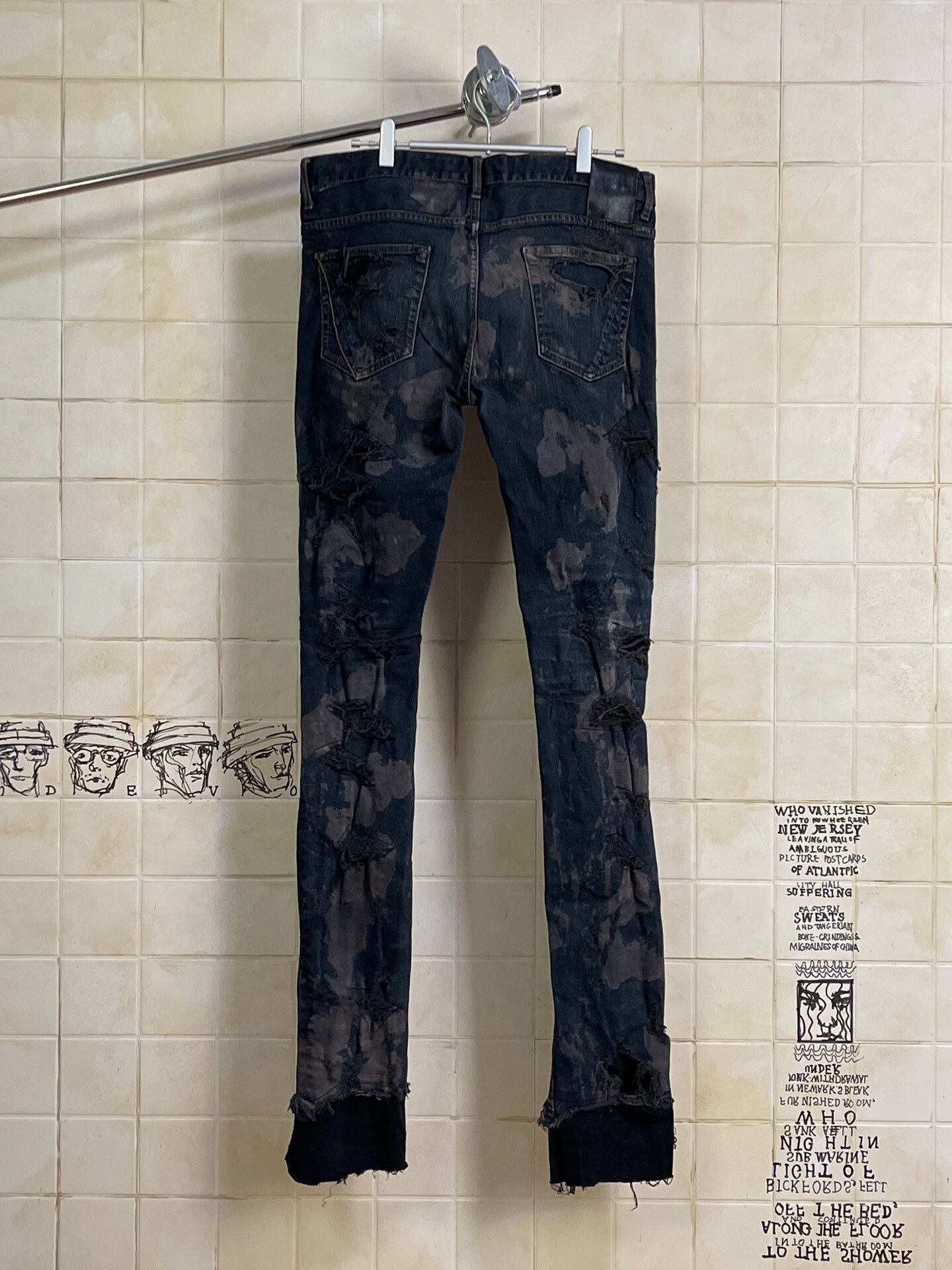 Fagassent Toshiki Aoki Handmade Vintage-Style Denim Jeans Size US 32 / EU 48 - 2 Thumbnail
