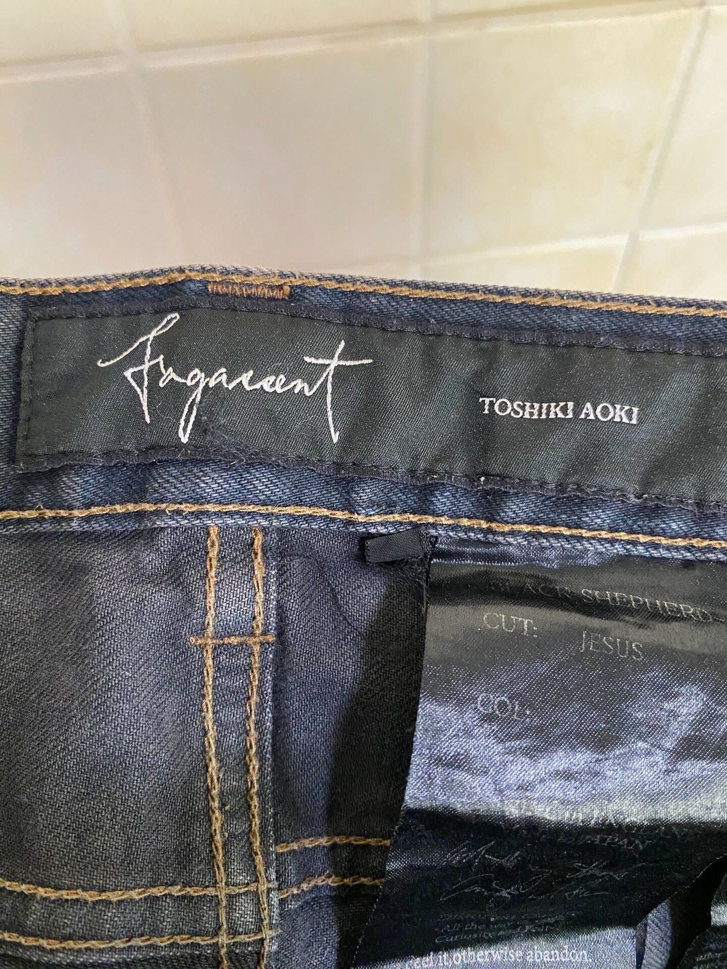 Fagassent Toshiki Aoki Handmade Vintage-Style Denim Jeans Size US 32 / EU 48 - 9 Thumbnail