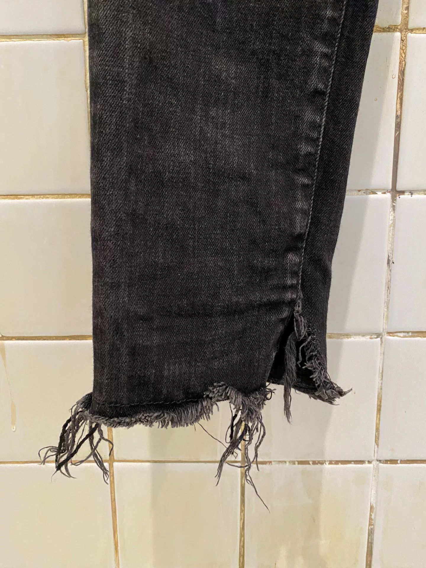 Represent Clo. Italian Black Distressed Embroidered Denim Pants Size US 32 / EU 48 - 5 Thumbnail
