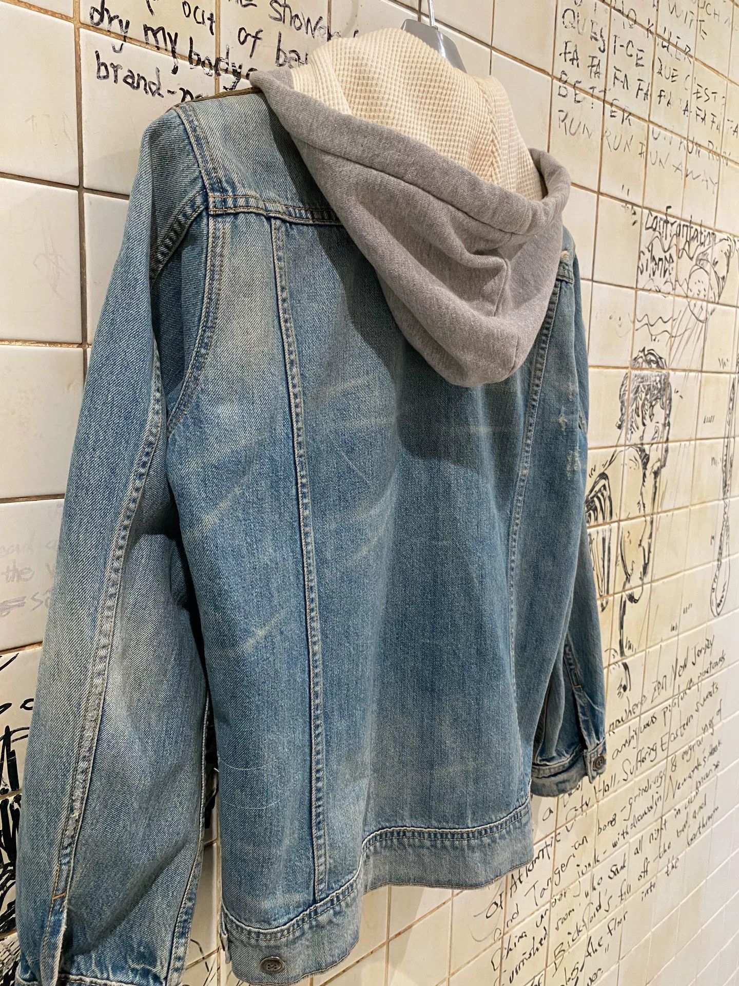 Greg Lauren Greg Lauren Layered Hooded Denim Jacket Size US M / EU 48-50 / 2 - 4 Thumbnail