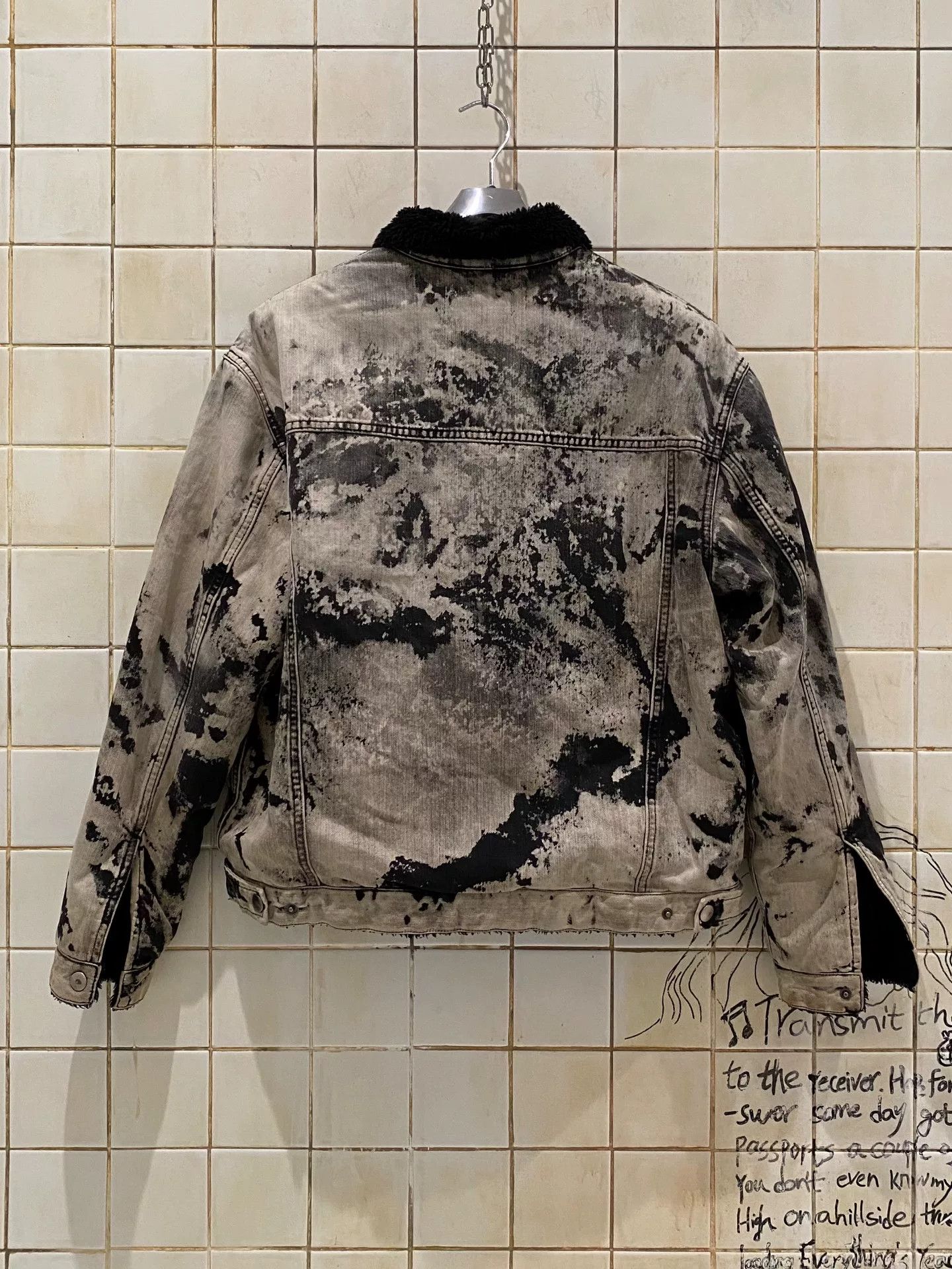 Represent Clo. Represent Black and White Tie-Dye Denim Jacket Size US M / EU 48-50 / 2 - 2 Thumbnail