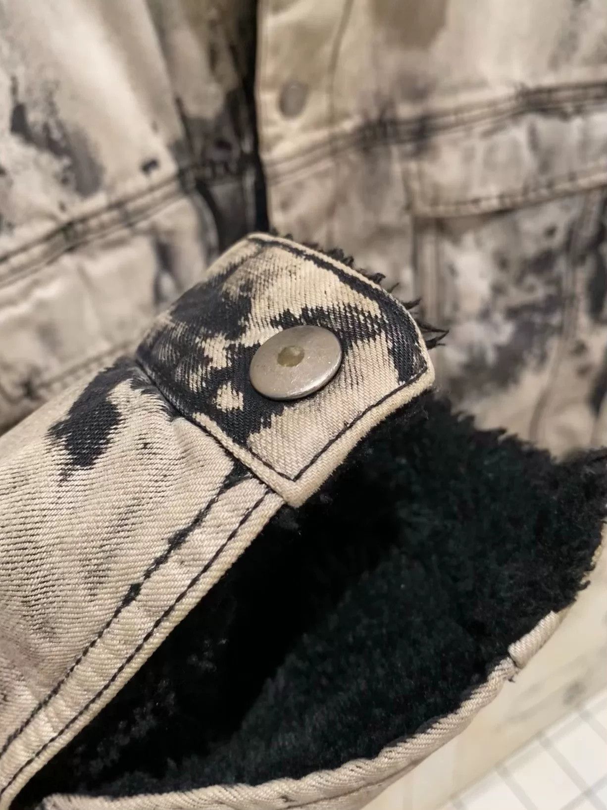 Represent Clo. Represent Black and White Tie-Dye Denim Jacket Size US M / EU 48-50 / 2 - 5 Thumbnail
