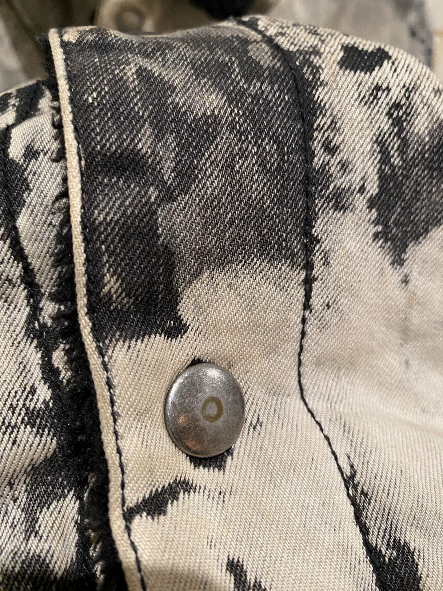 Represent Clo. Represent Black and White Tie-Dye Denim Jacket Size US M / EU 48-50 / 2 - 8 Thumbnail