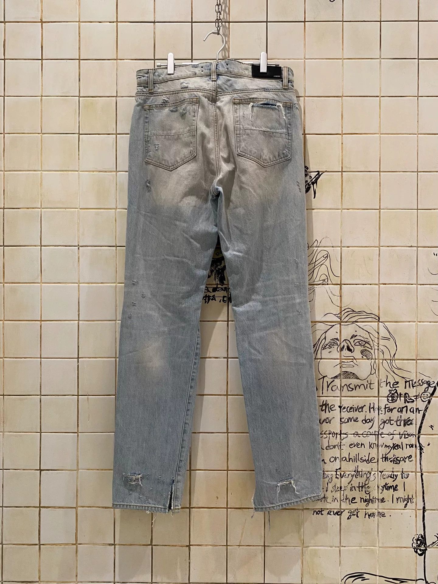 Amiri AMIRI Distressed Denim Jeans Size US 31 - 3 Thumbnail