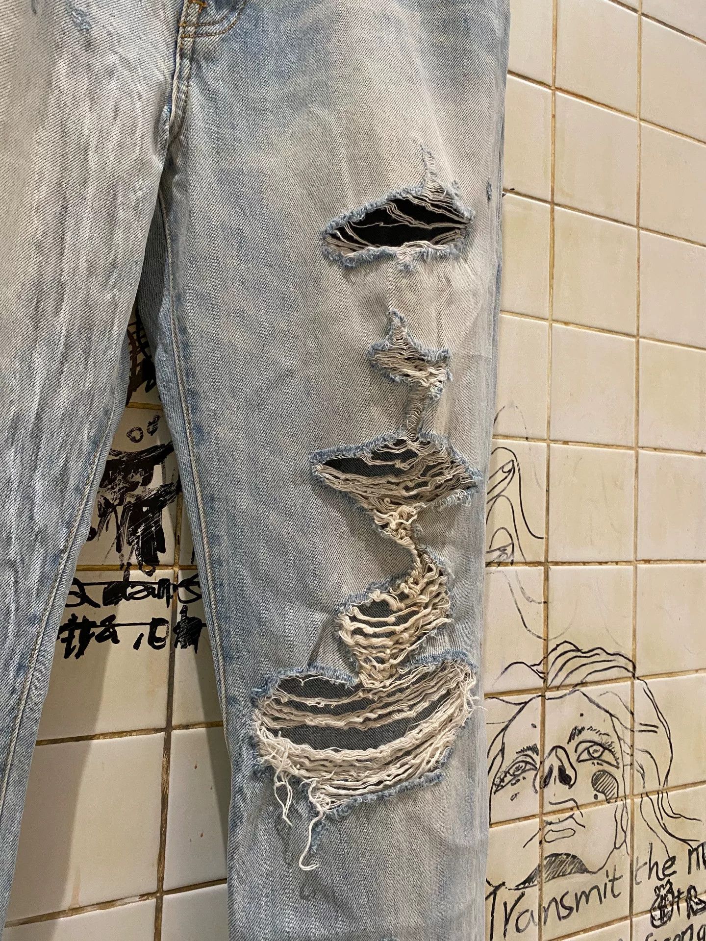 Amiri AMIRI Distressed Denim Jeans Size US 31 - 5 Thumbnail