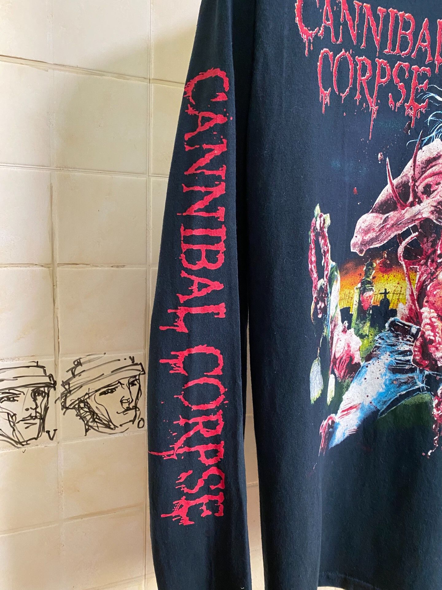 Vintage Vintage Cannibal Corpse Long Sleeve Tee Size US M / EU 48-50 / 2 - 4 Thumbnail