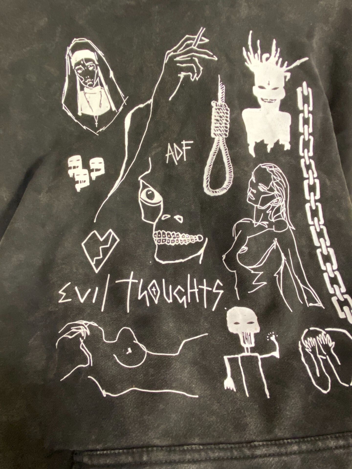 Arno De France Arnodefrance Graphic Oversized Hoodie Size M / US 6-8 / IT 42-44 - 4 Thumbnail