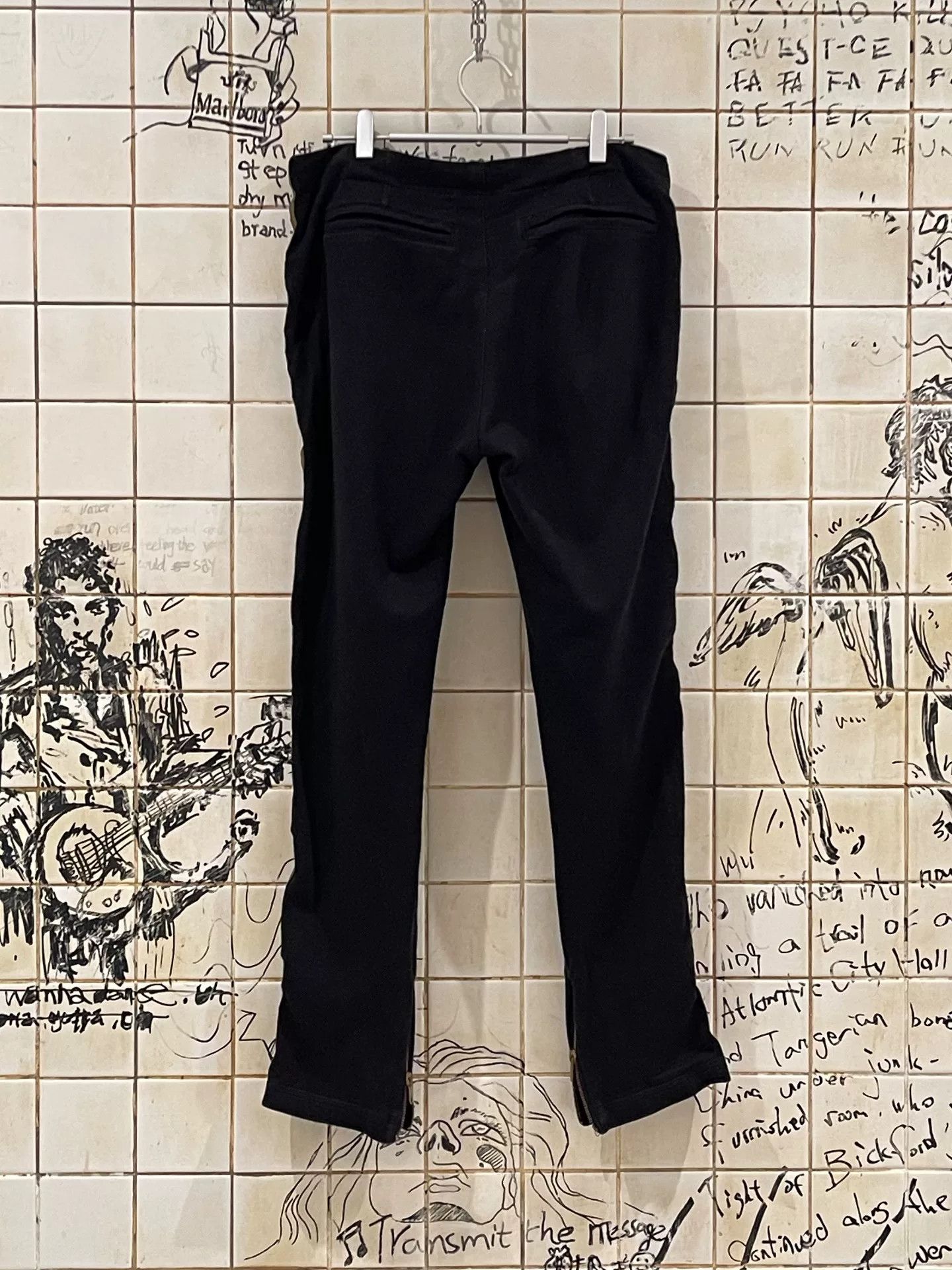 Greg Lauren Greg Lauren Black Gold Stripe Sweatpants Size US 26 / EU 42 - 2 Thumbnail