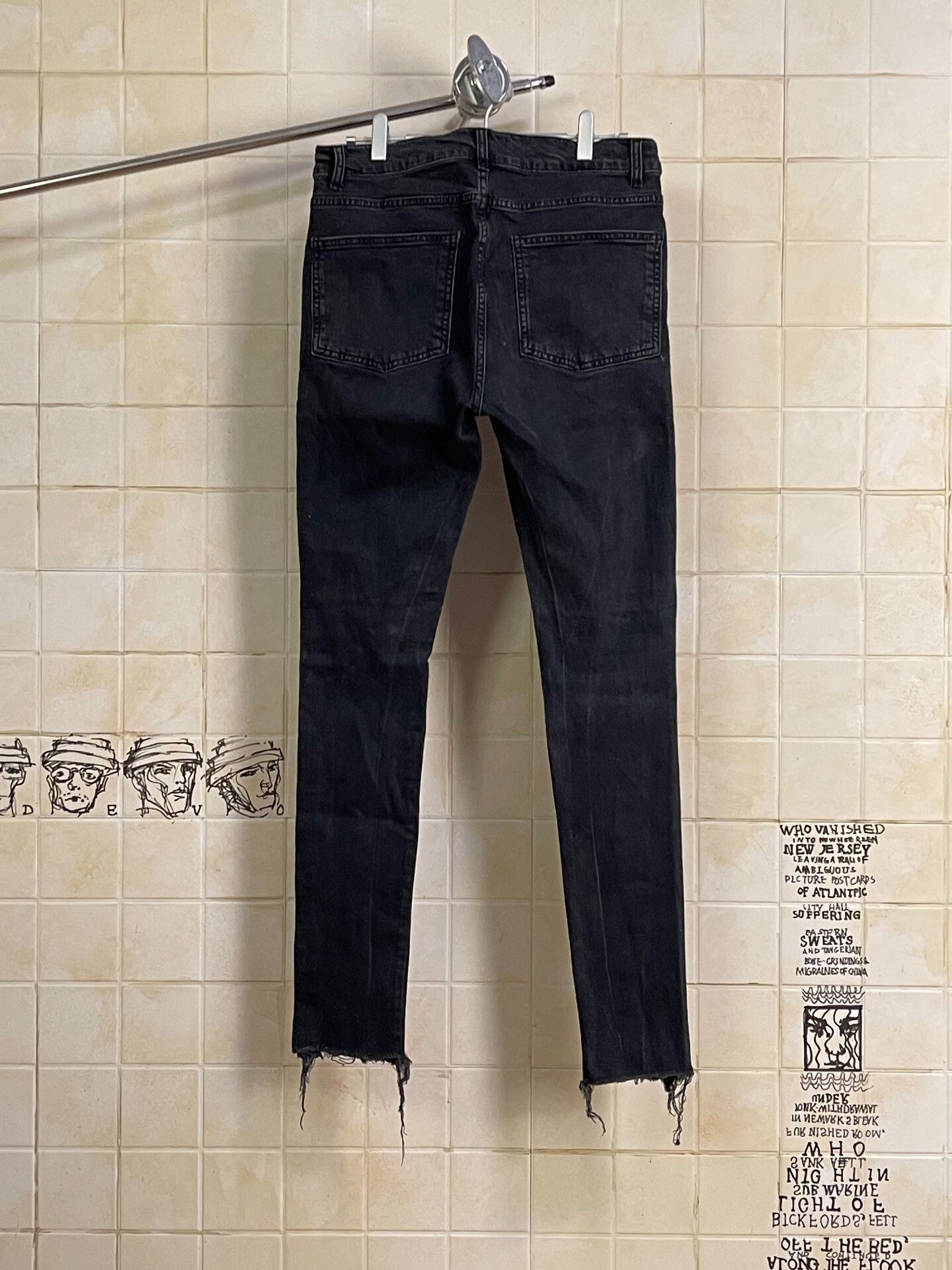 Askyurself Silver Accent Destroyed Denim Pants Size 28" / US 6 / IT 42 - 2 Thumbnail