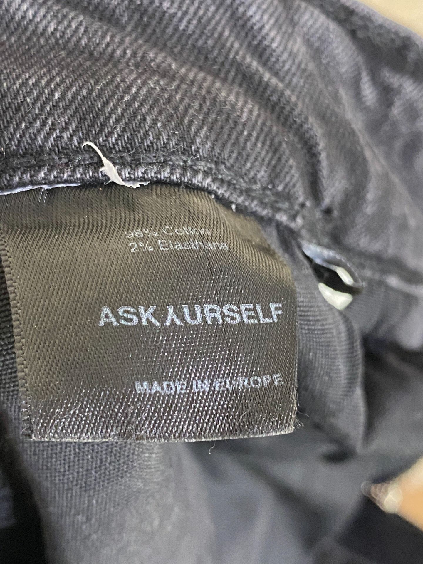 Askyurself Silver Accent Destroyed Denim Pants Size 28" / US 6 / IT 42 - 8 Thumbnail