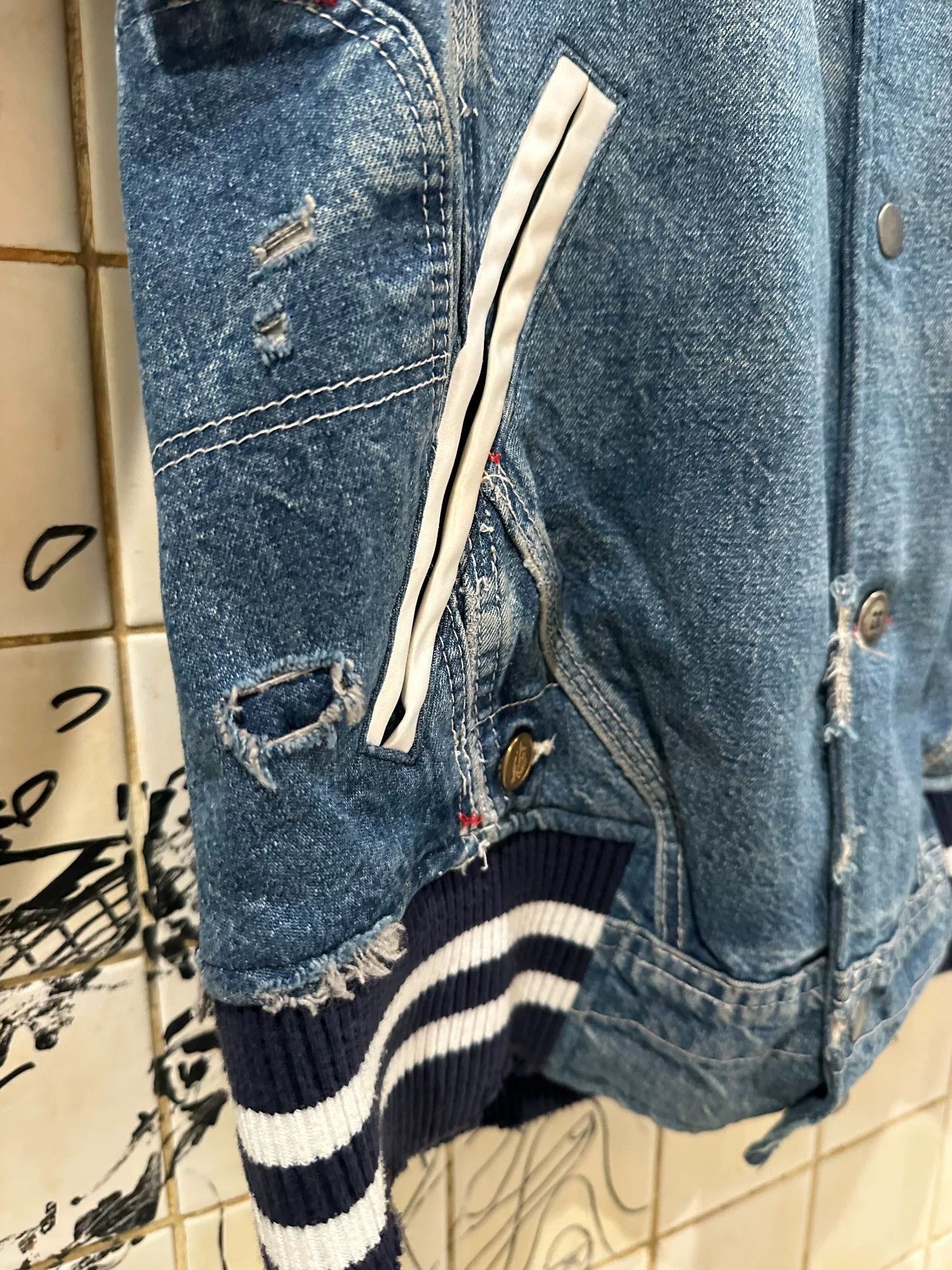 Greg Lauren Greg Lauren Denim Patchwork Jacket Size US M / EU 48-50 / 2 - 6 Thumbnail
