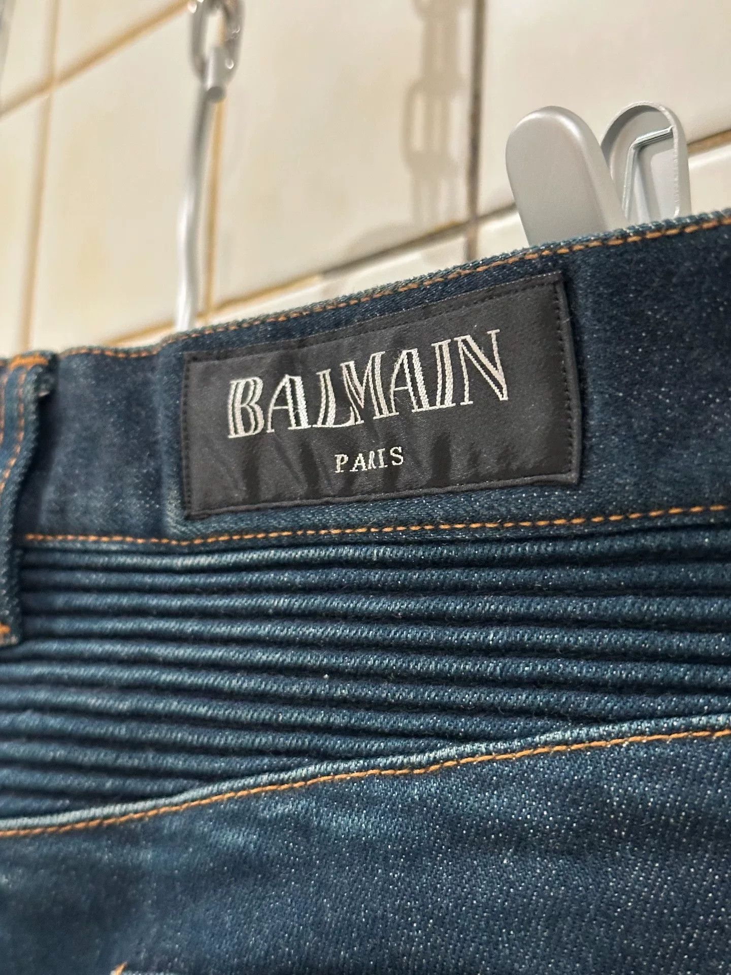 Balmain Balmain Vintage Motorcycle Denim Pants Size US 30 / EU 46 - 3 Thumbnail