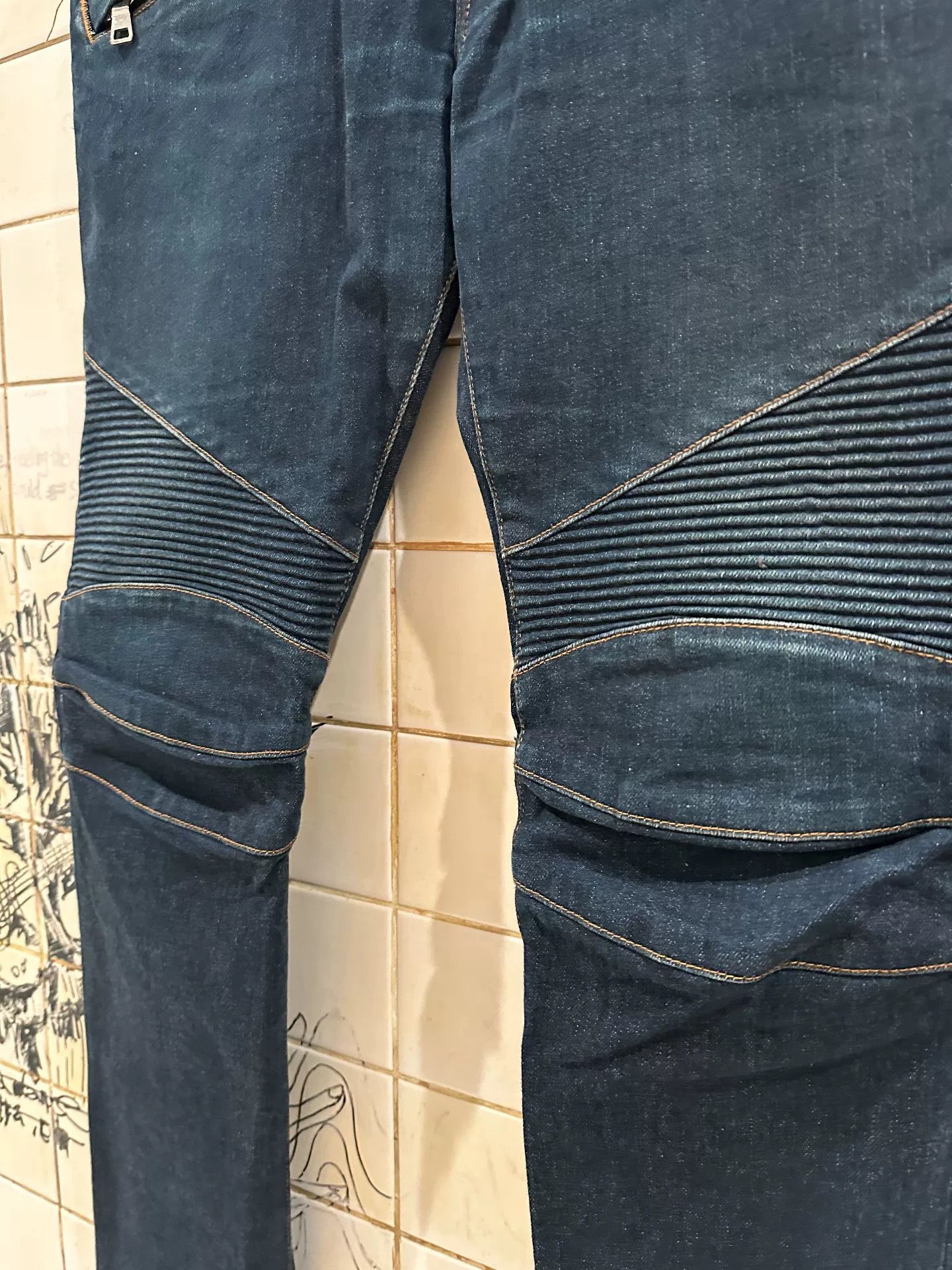 Balmain Balmain Vintage Motorcycle Denim Pants Size US 30 / EU 46 - 5 Thumbnail