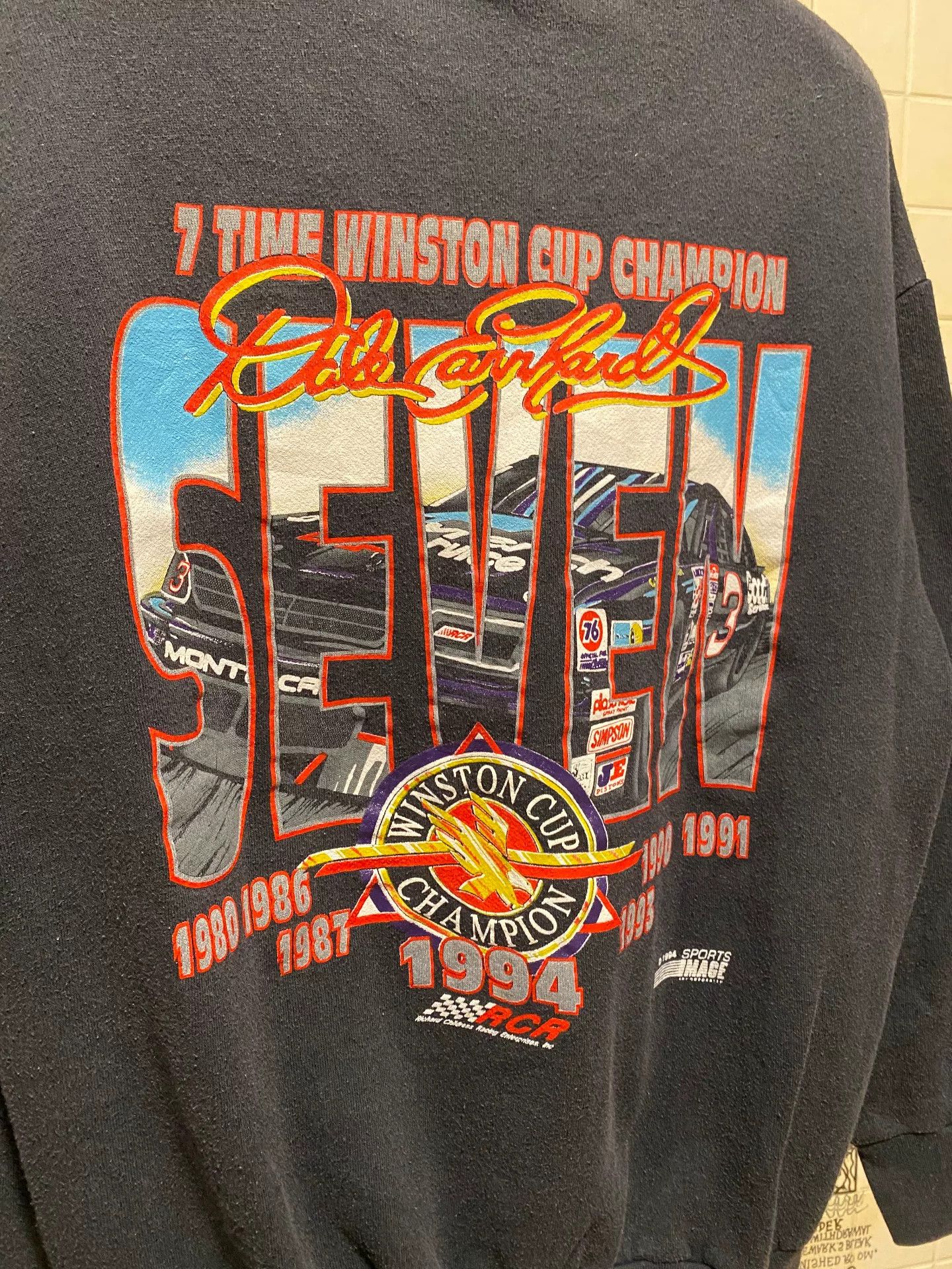 Vintage Vintage 90s Racing Graphic Sweatshirt Size US M / EU 48-50 / 2 - 6 Thumbnail
